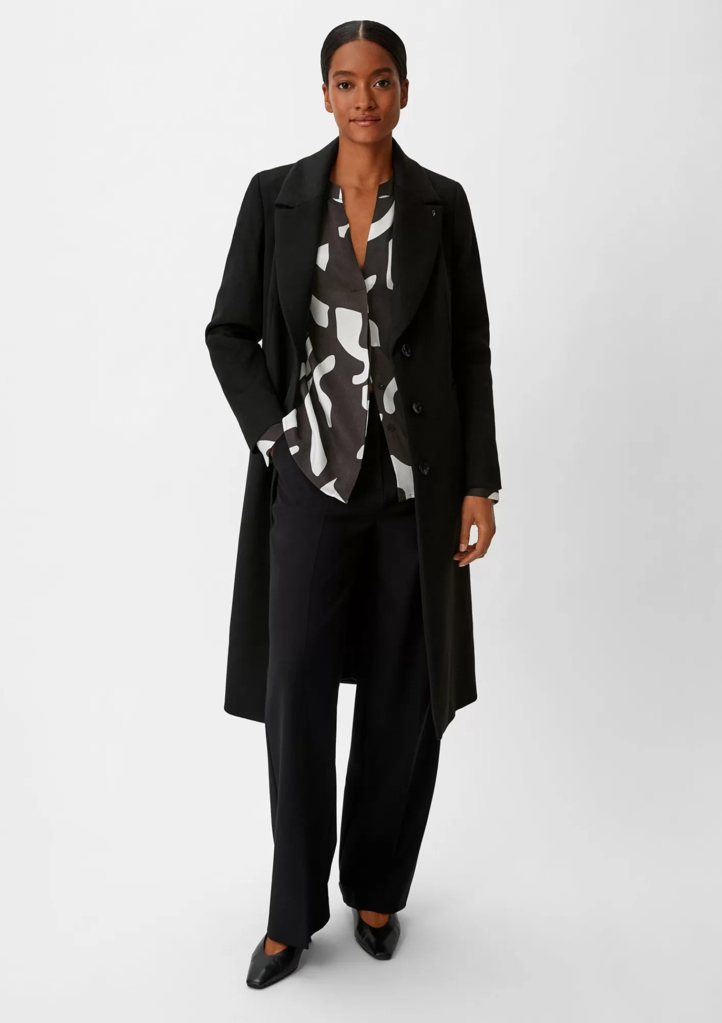 Discount Comma Bluse Mit Tunika-Ausschnitt