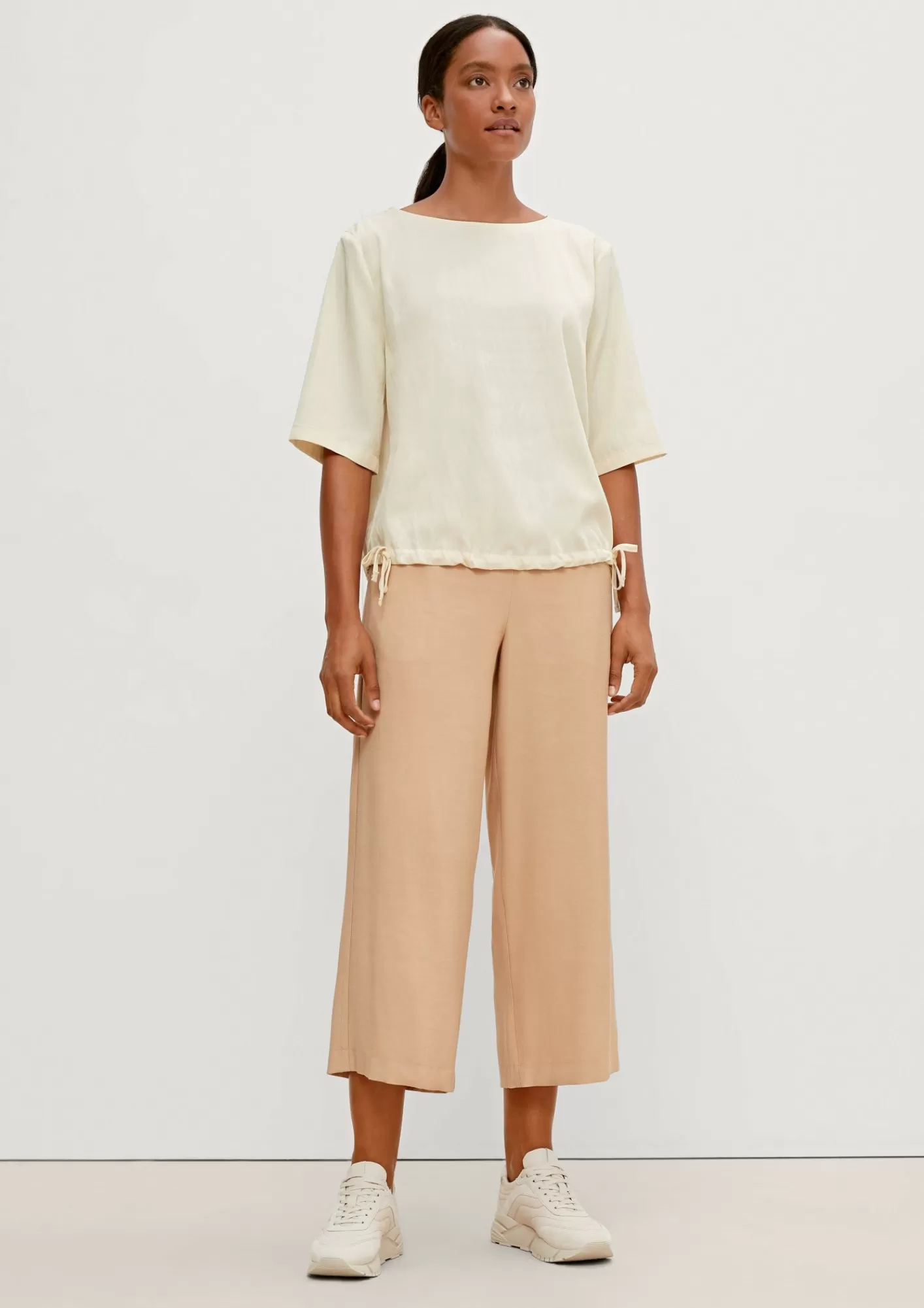 Outlet Comma Bluse Mit Tunnelzug