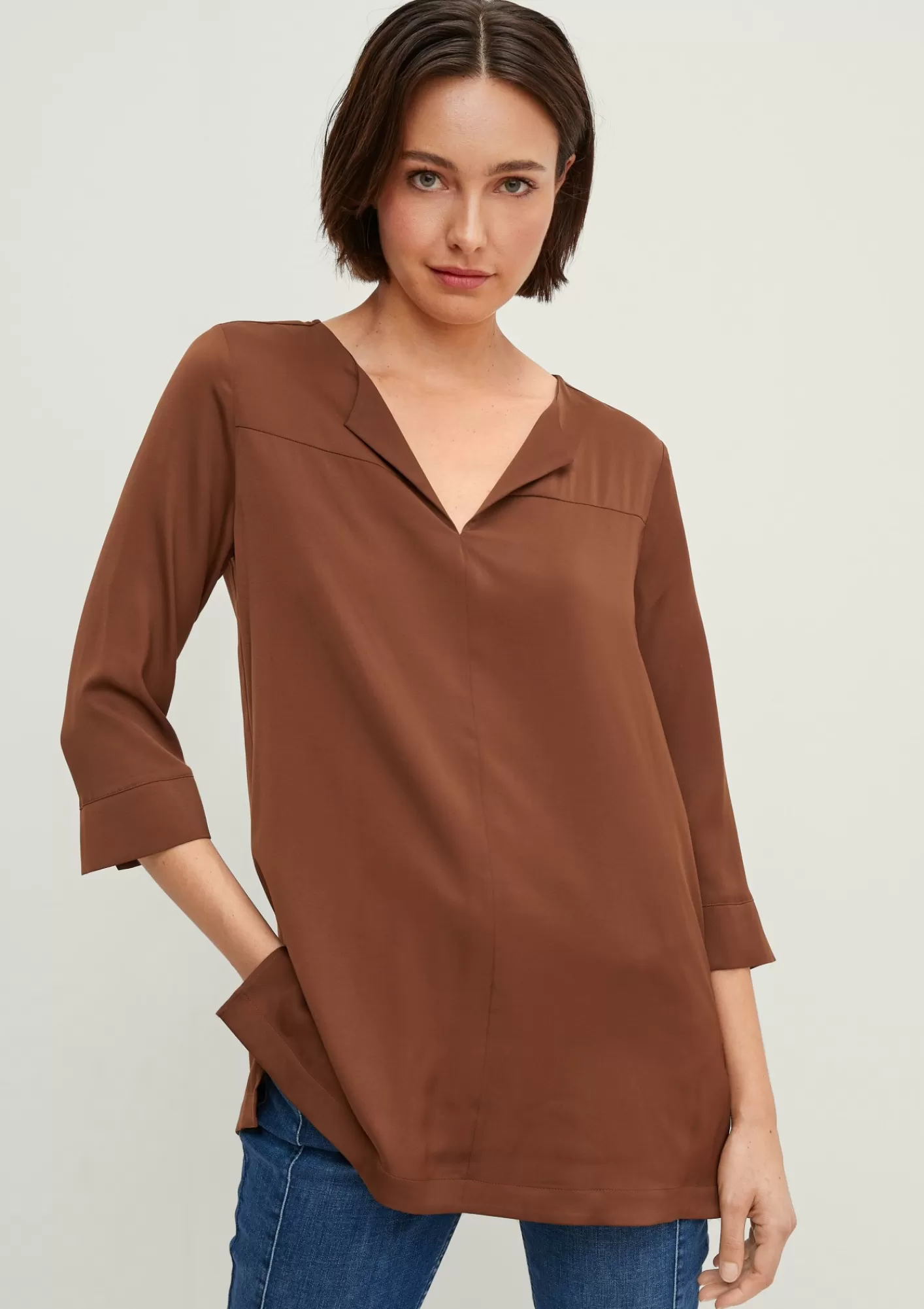 Flash Sale Comma Bluse Mit V-Ausschnitt