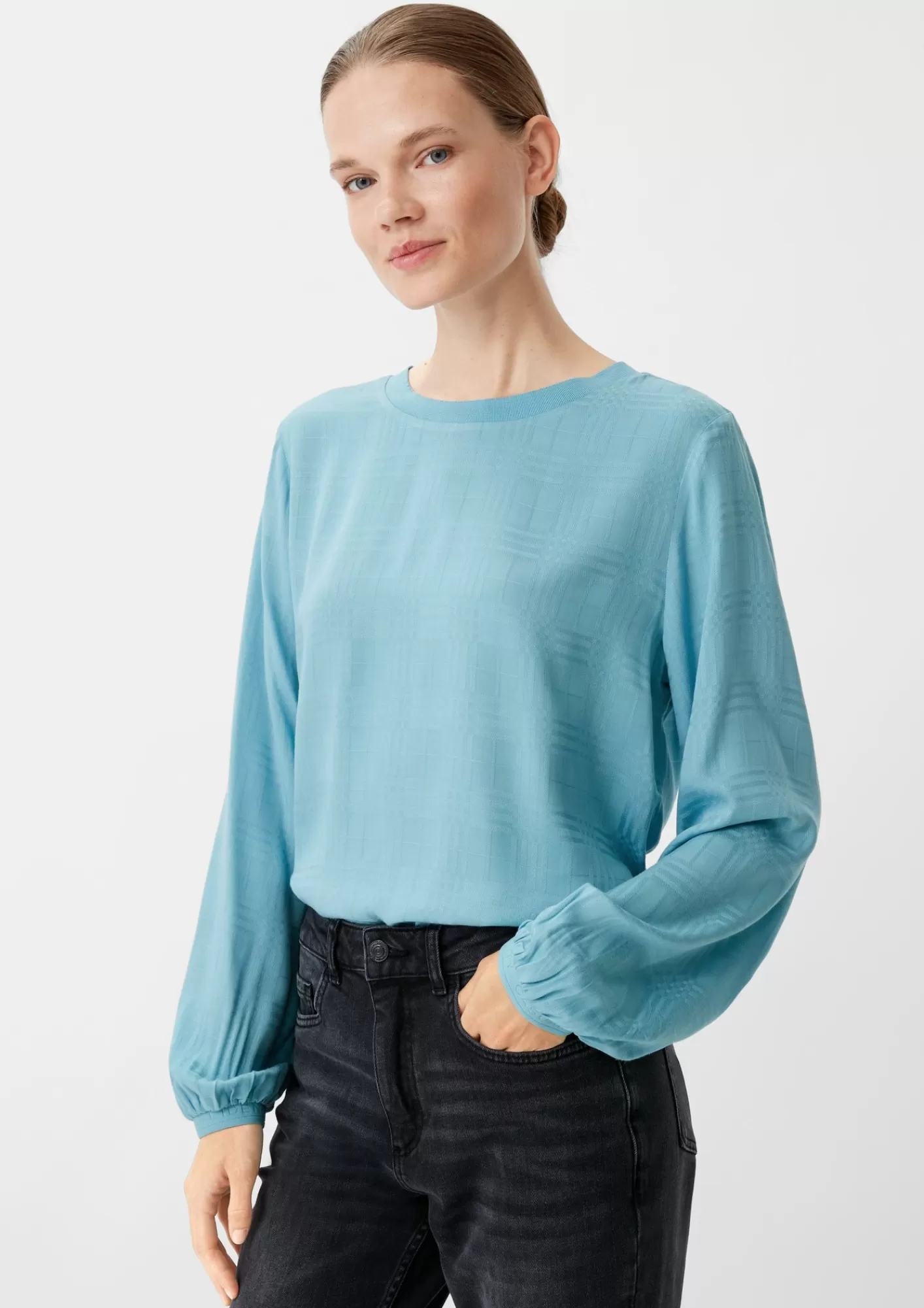 New Comma Blusenshirt Aus Viskose