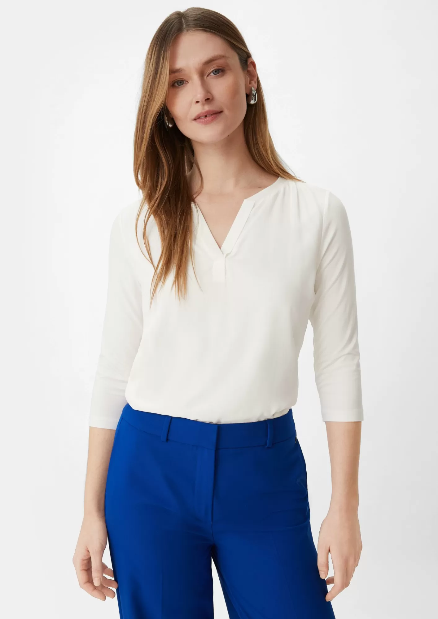 Cheap Comma Blusenshirt Mit Tunika-Ausschnitt