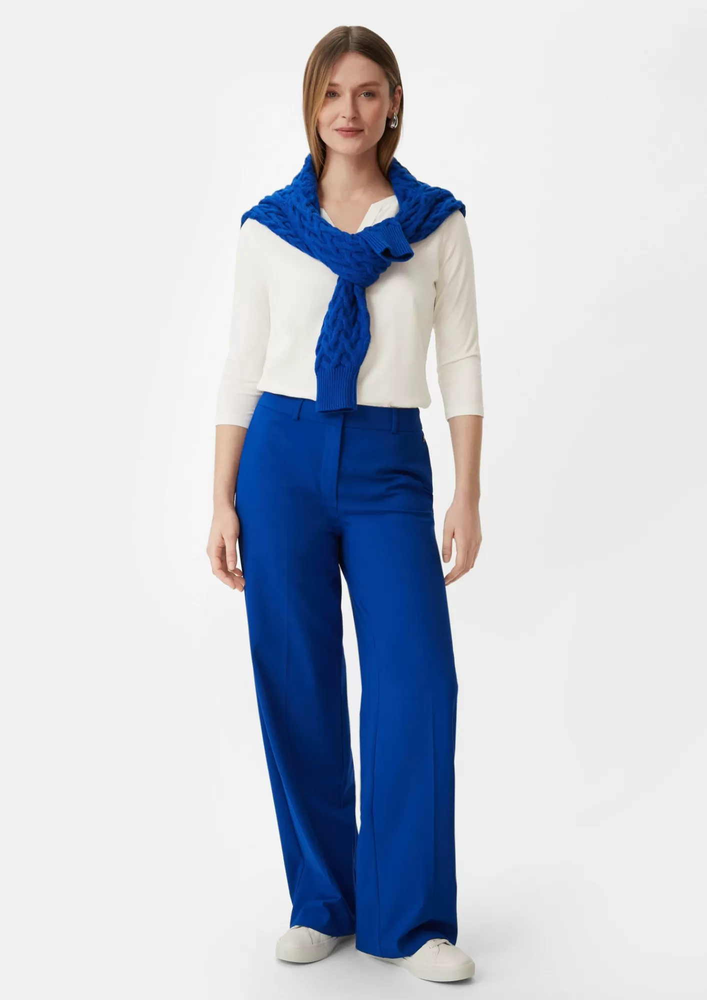 Cheap Comma Blusenshirt Mit Tunika-Ausschnitt