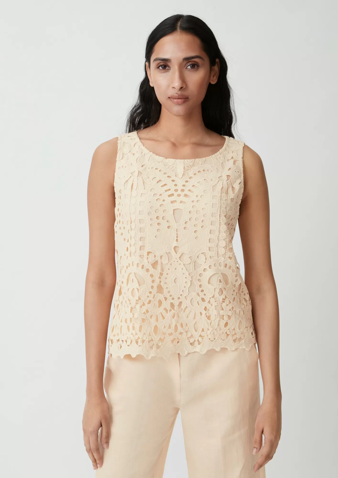 Cheap Comma Blusentop Aus Broderie Anglaise