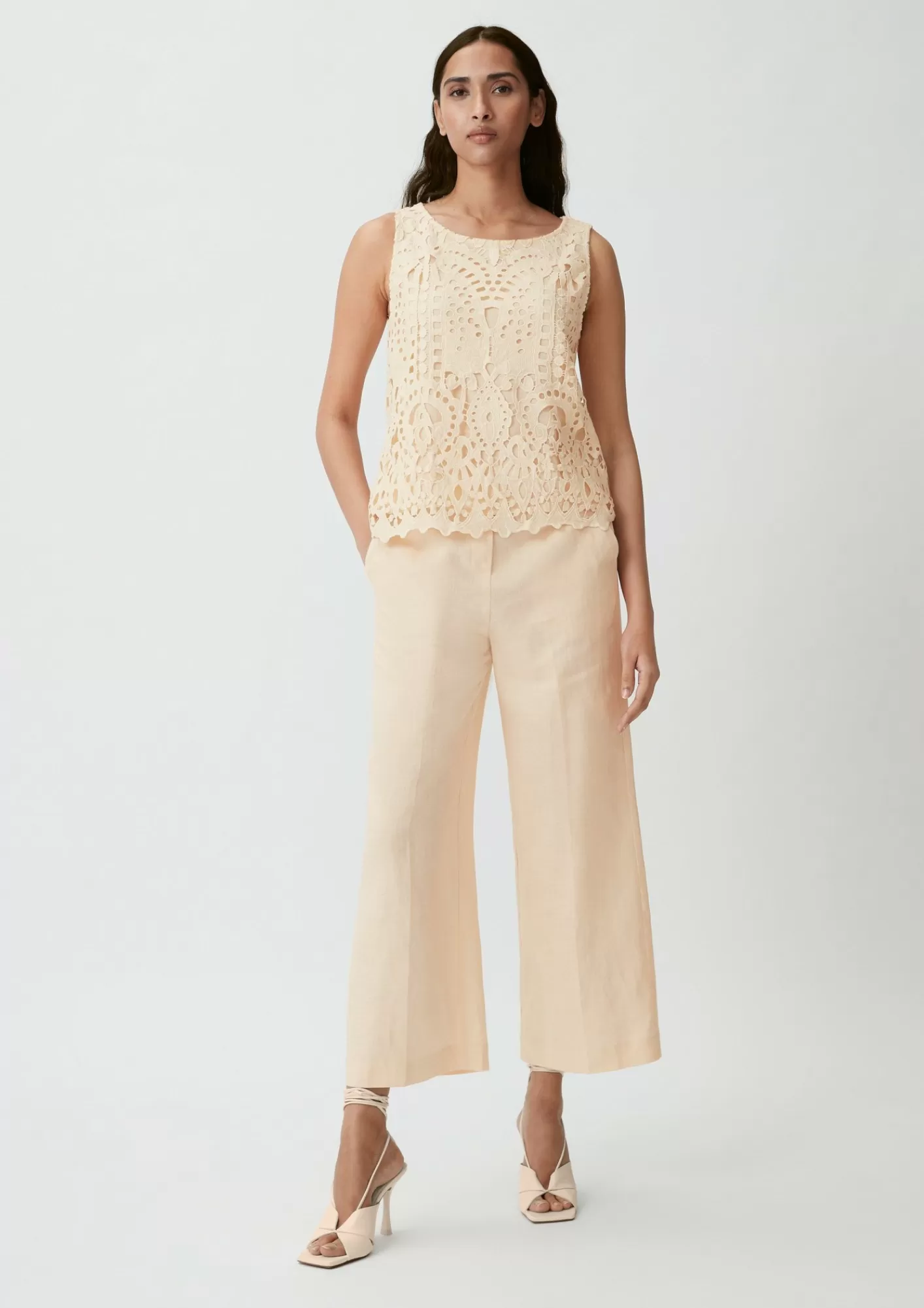Cheap Comma Blusentop Aus Broderie Anglaise