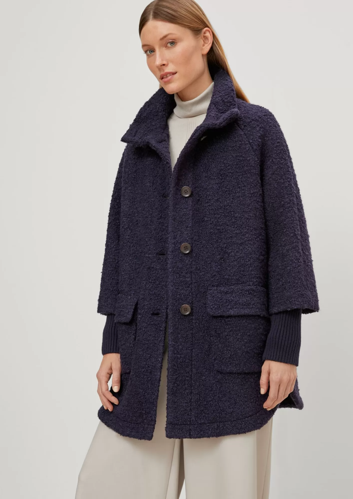 Shop Comma Boucle-Mäntel Mit Layering-Optik