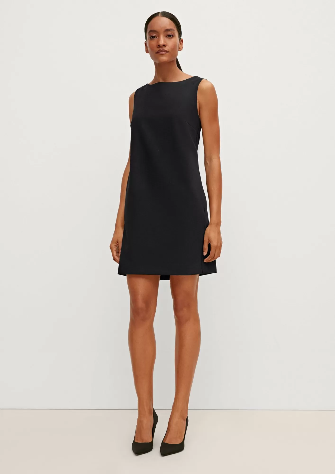 Sale Comma Businesskleid Mit Fischgrat-Muster