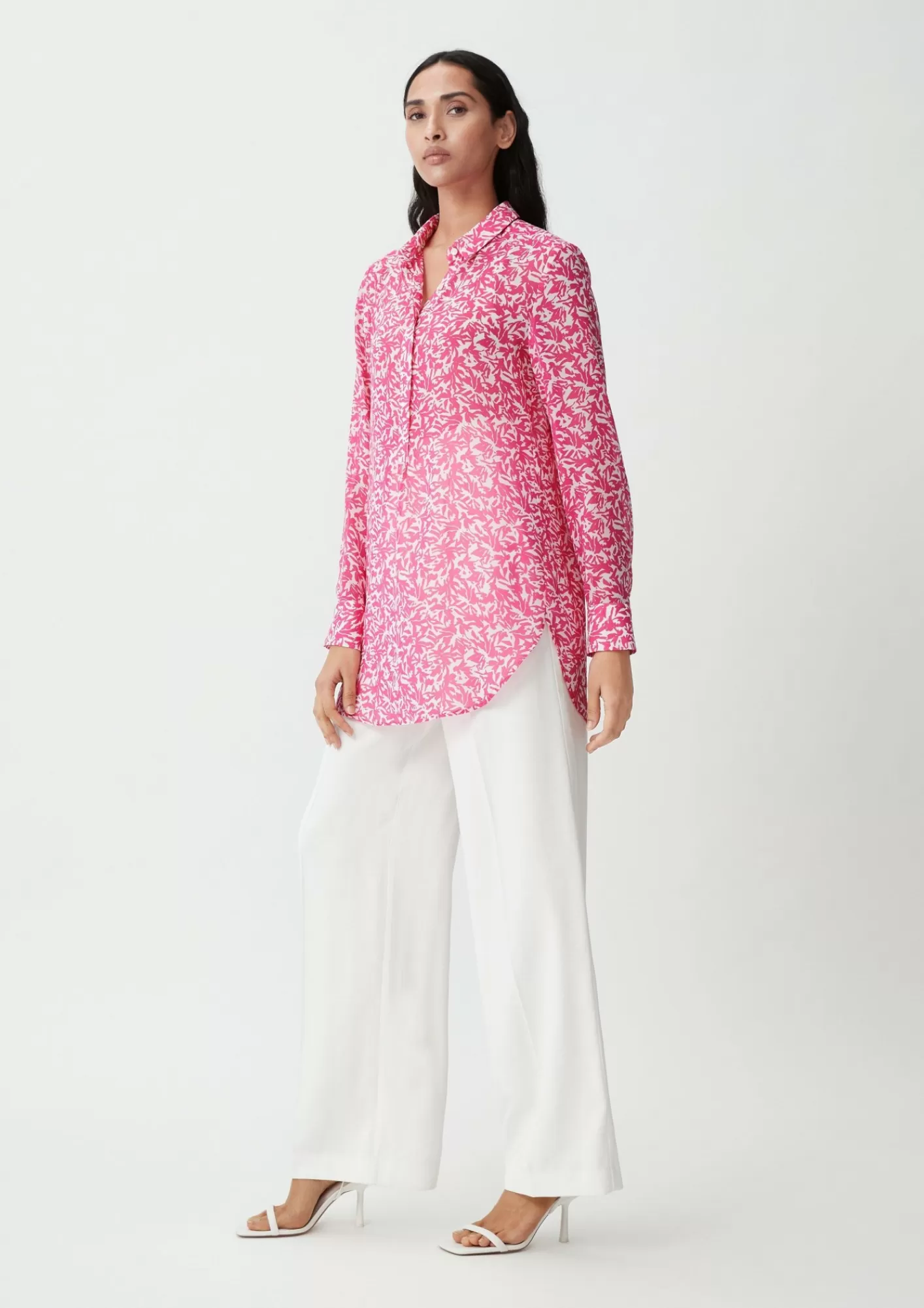 Best Sale Comma Chiffonbluse Mit Allovermuster