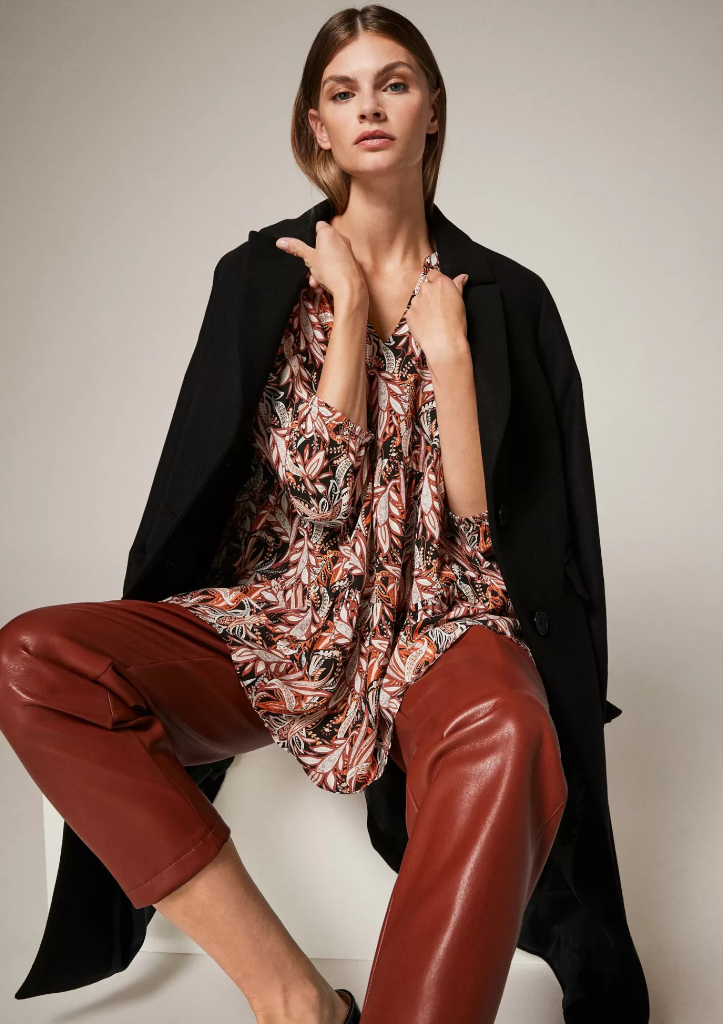 Store Comma Chiffonbluse Mit Paisleyprint