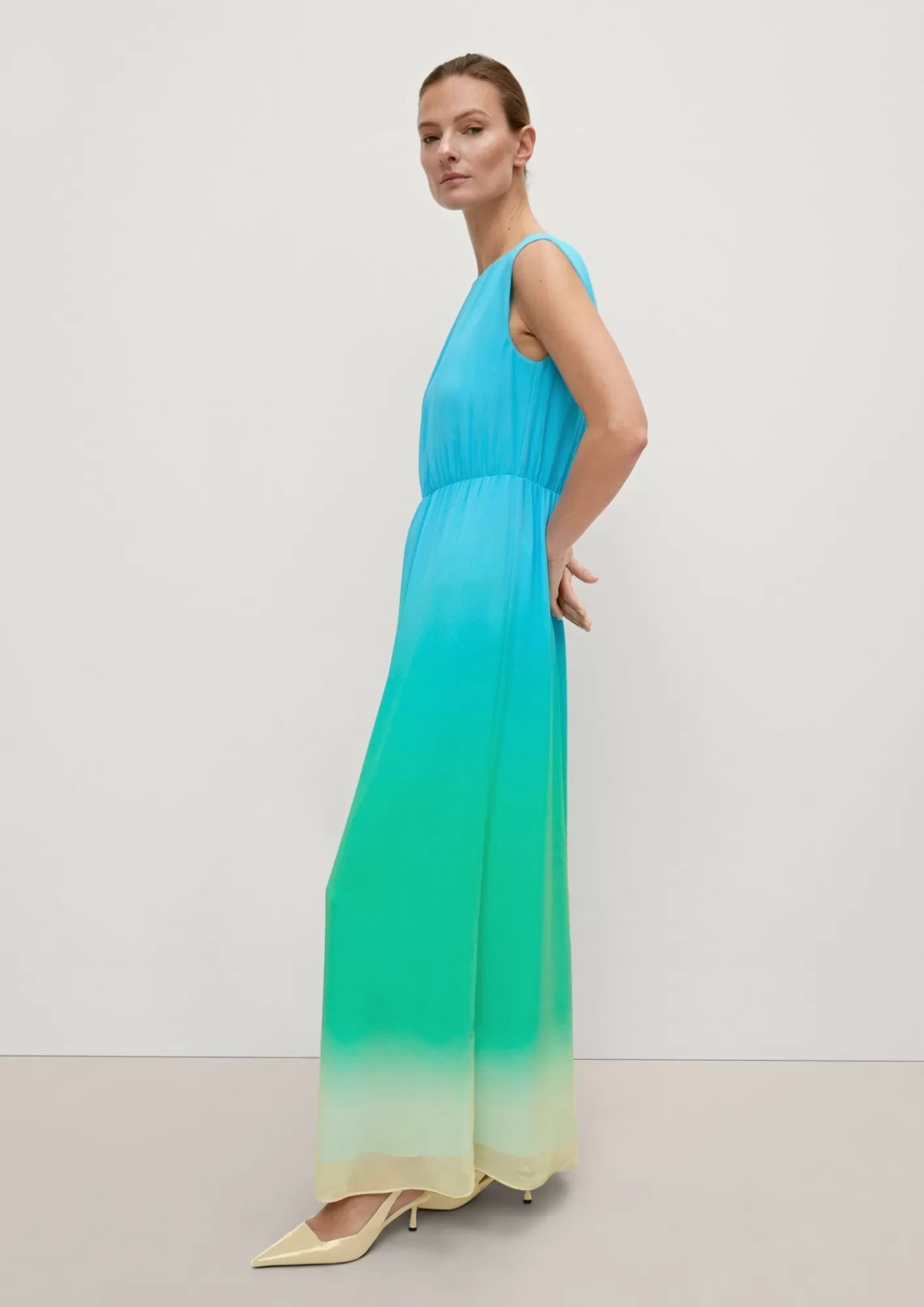Best Sale Comma Chiffon-Kleid Mit Farbverlauf
