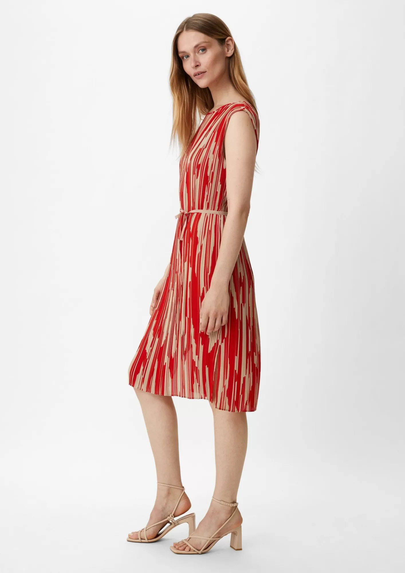 Shop Comma Chiffonkleid Mit Plisseefalten
