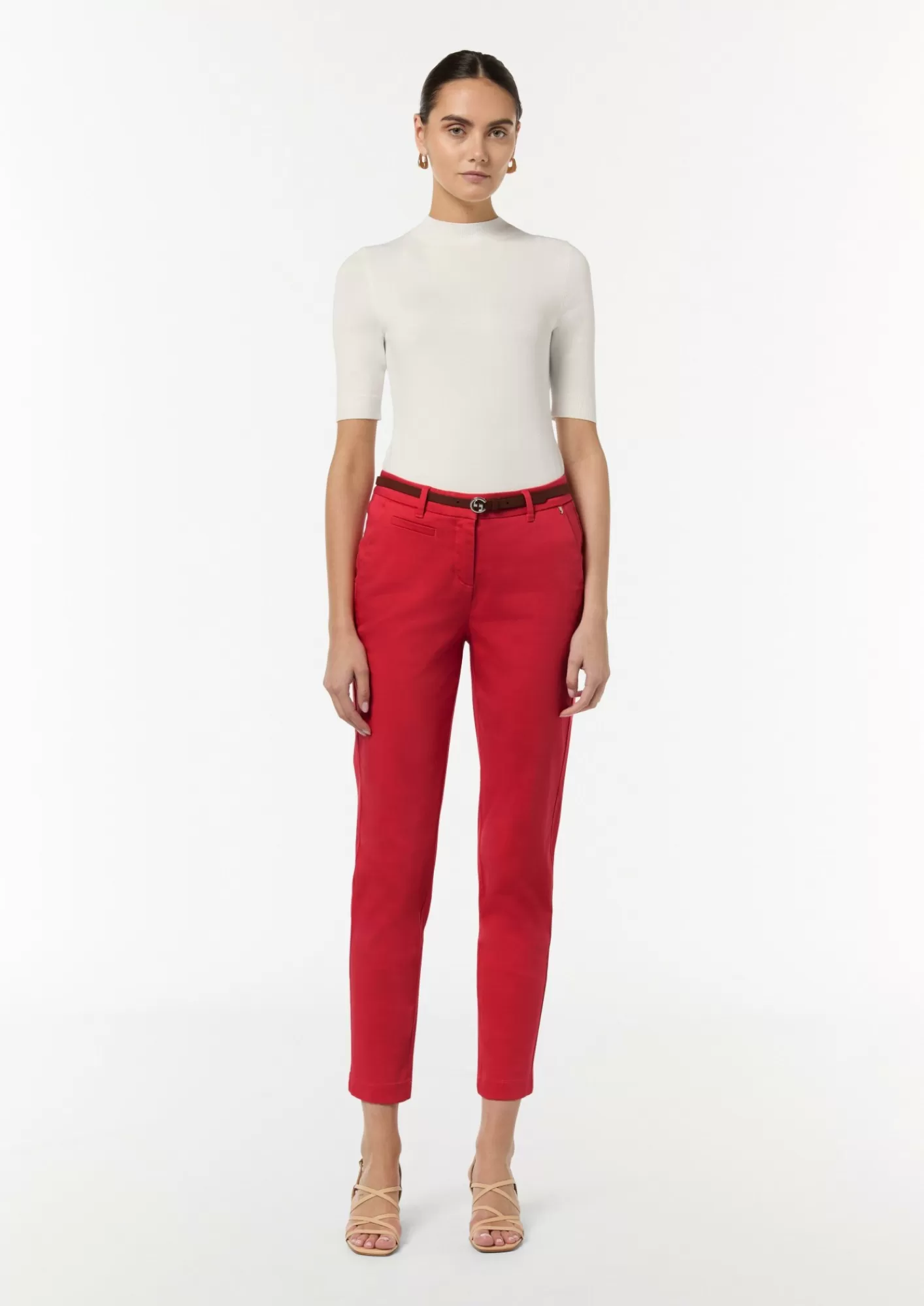 Cheap Comma Chino Mit Integriertem Gurtel
