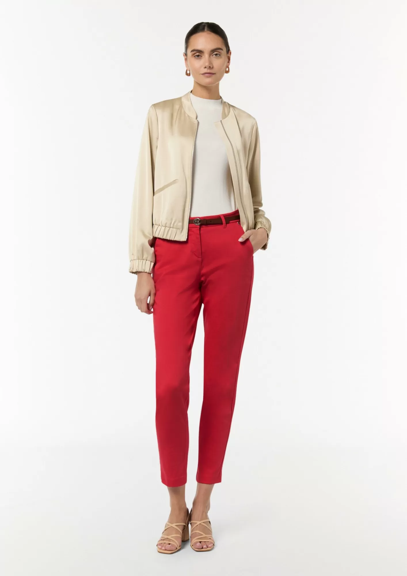 Cheap Comma Chino Mit Integriertem Gurtel