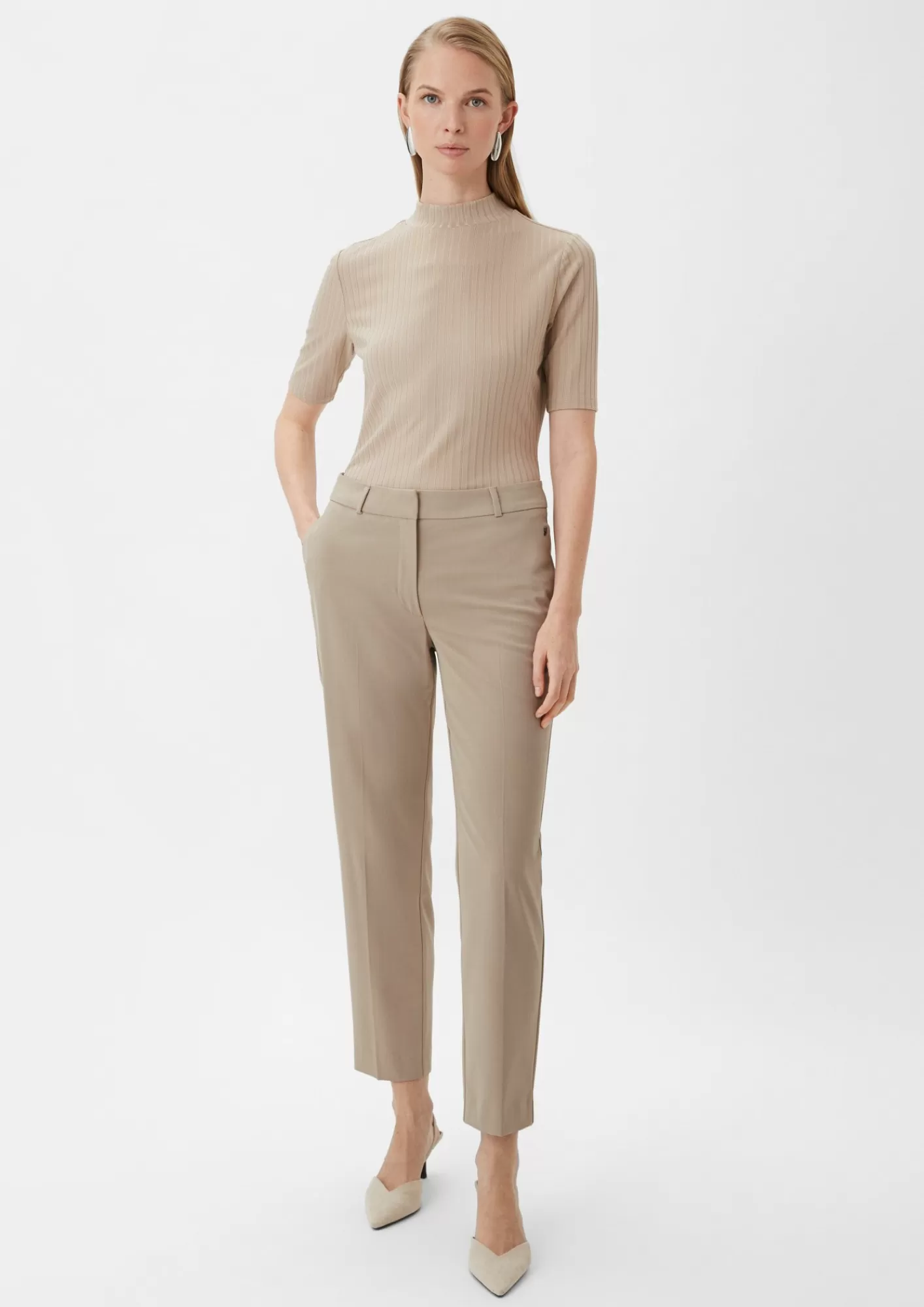 Outlet Comma Cigarette Pants Mit Bugelfalten