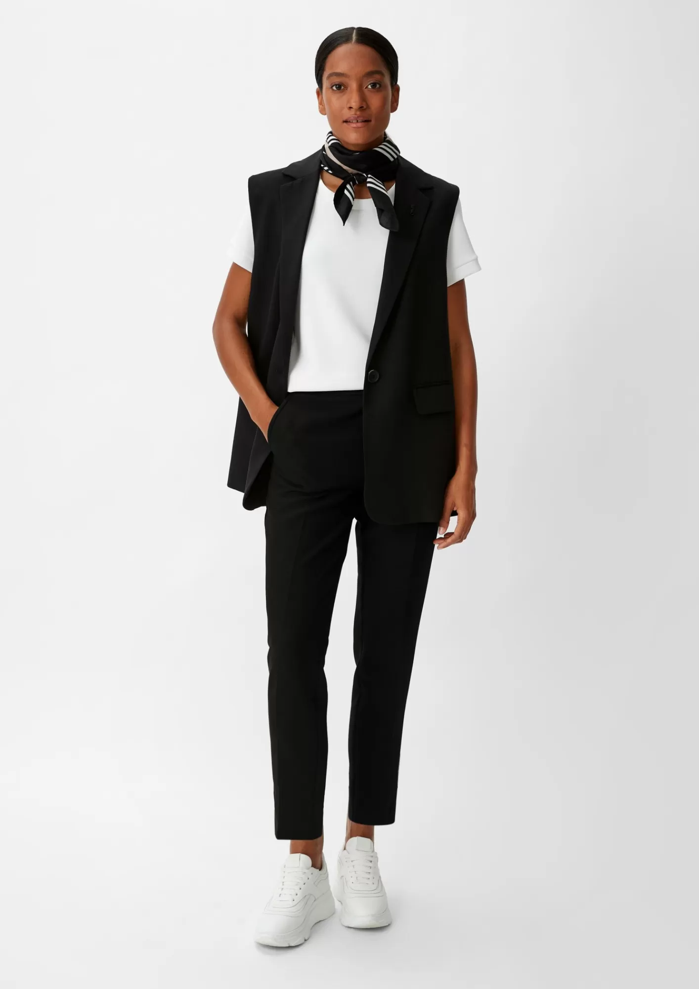 Sale Comma Cigarette Pants Mit Elastikbund