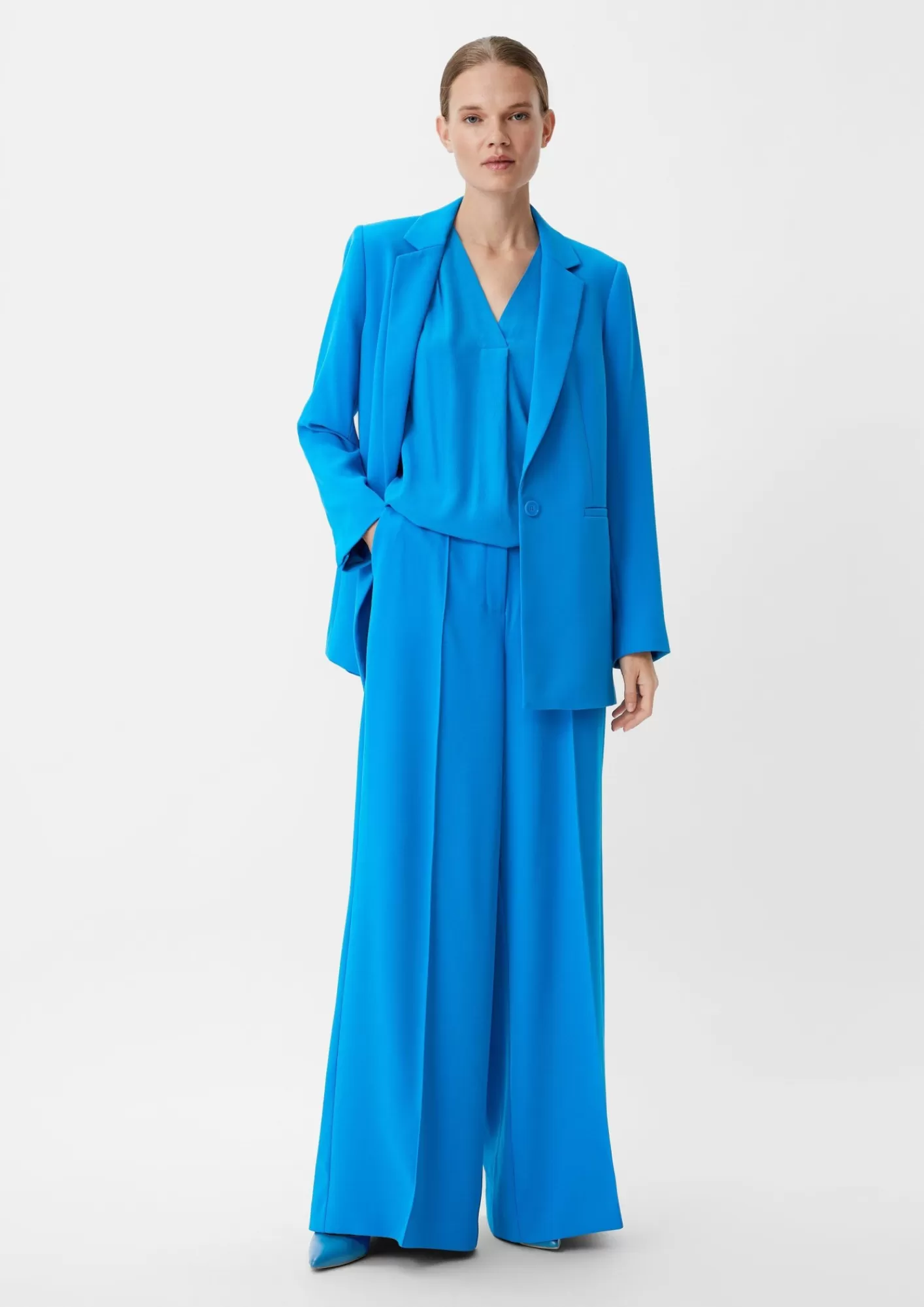 Clearance Comma Crepe-Bluse Aus Viskose