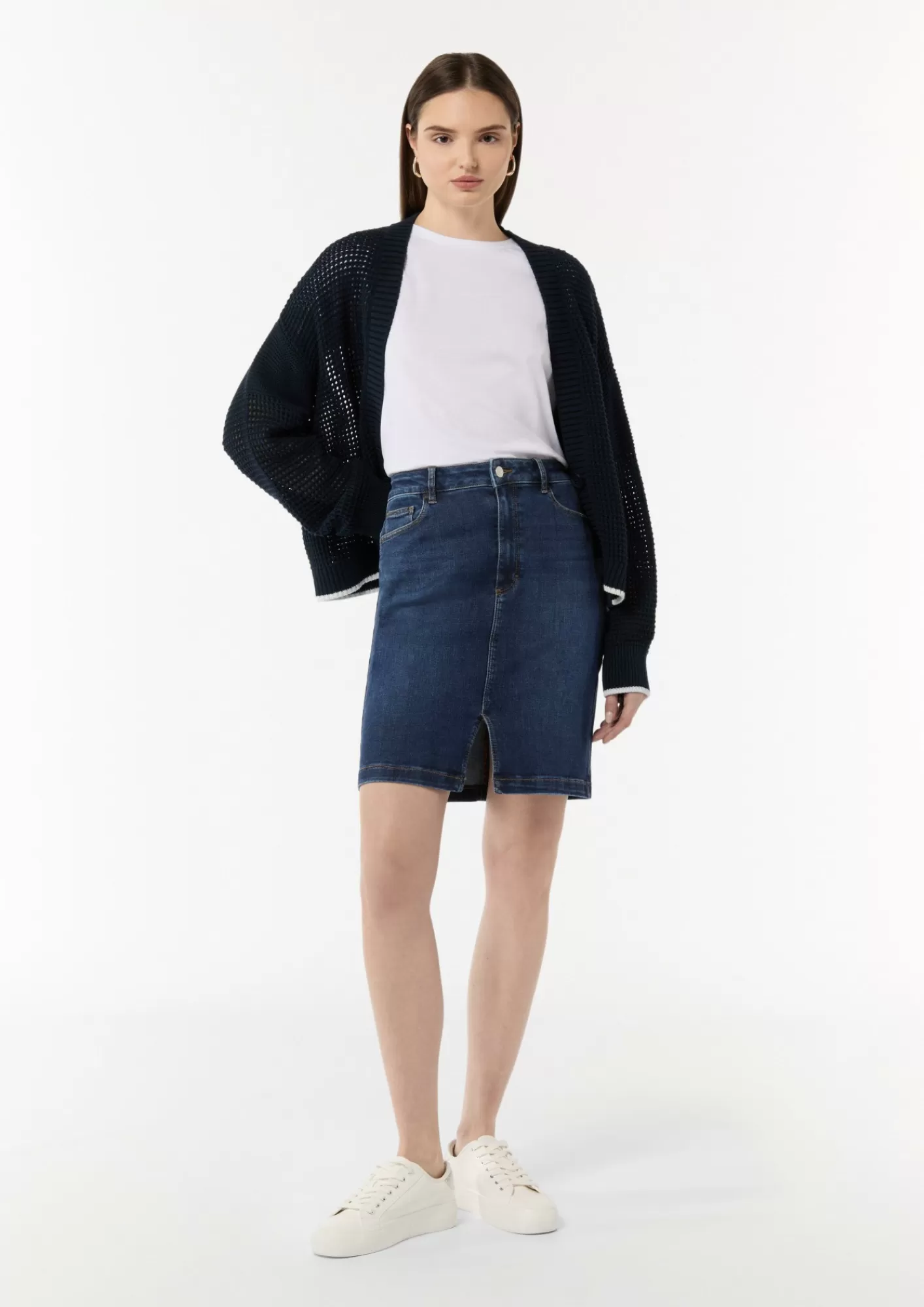 Online Comma Denimrock Mit Vorderseitigem Schlitz