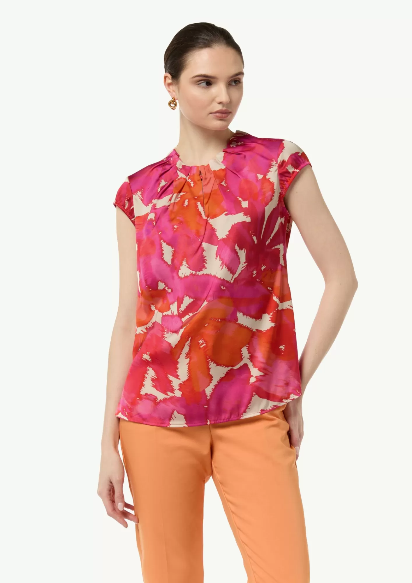 Sale Comma Drapierte Satinbluse