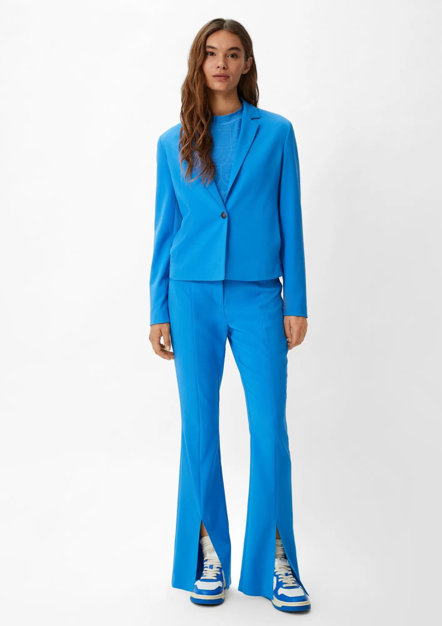 Outlet Comma Elastischer Blazer Aus Viskosemix