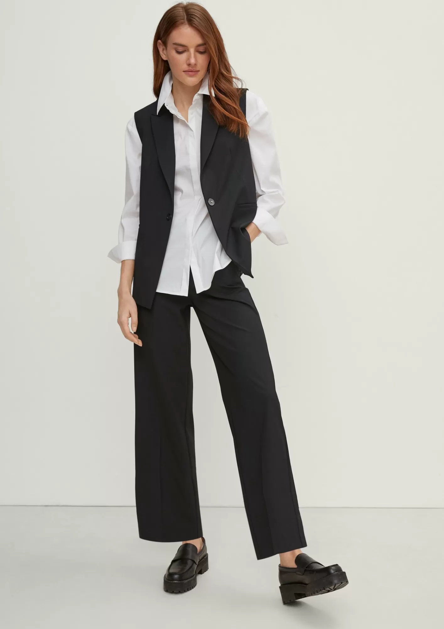 Flash Sale Comma Elegante Weste Aus Viskosemix
