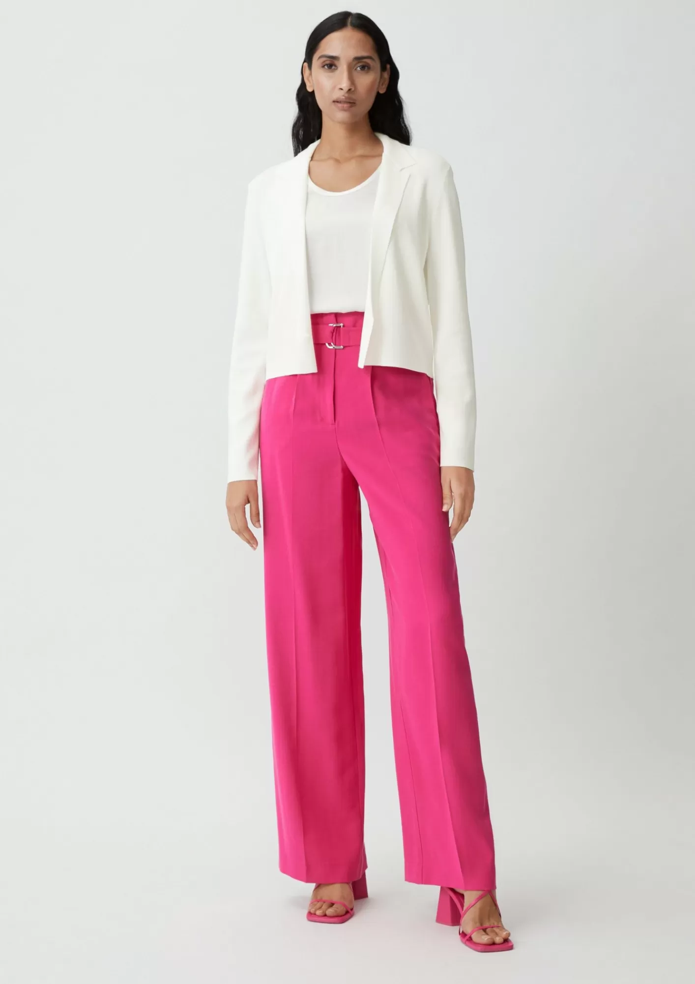 Store Comma Feinstrick-Blazer Aus Viskosemix