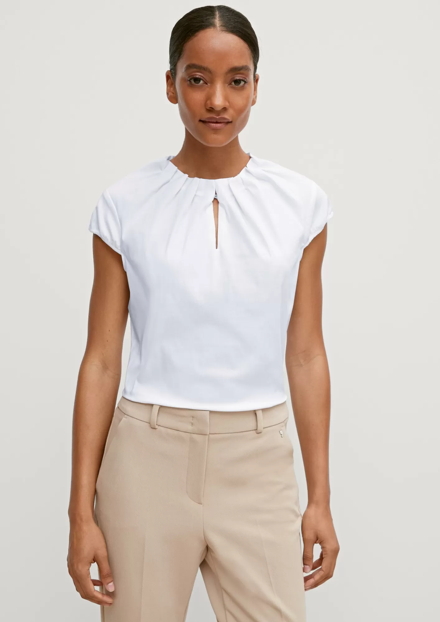 Cheap Comma Feminine Baumwollbluse