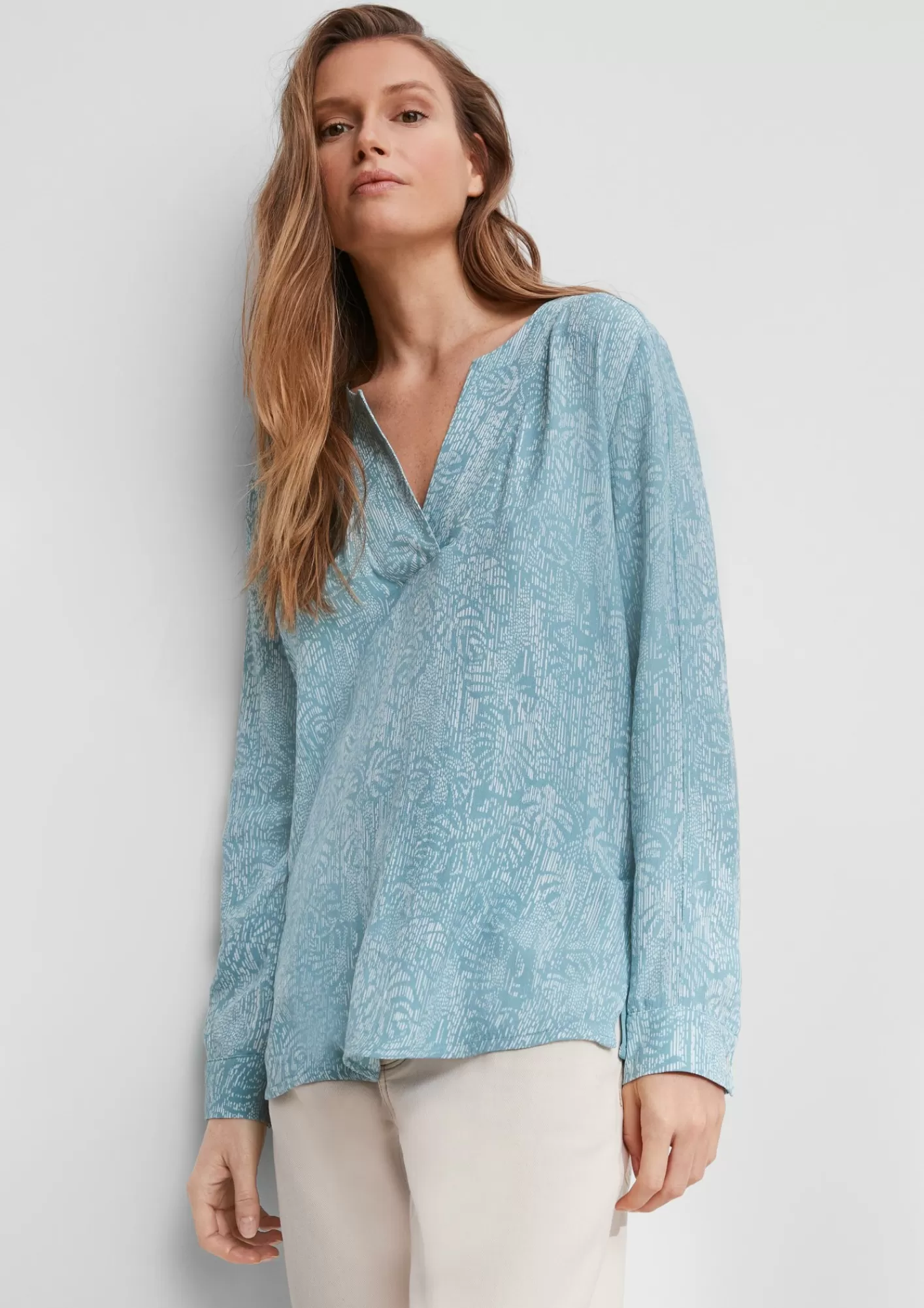 Best Sale Comma Gemusterte Bluse Aus Viskose