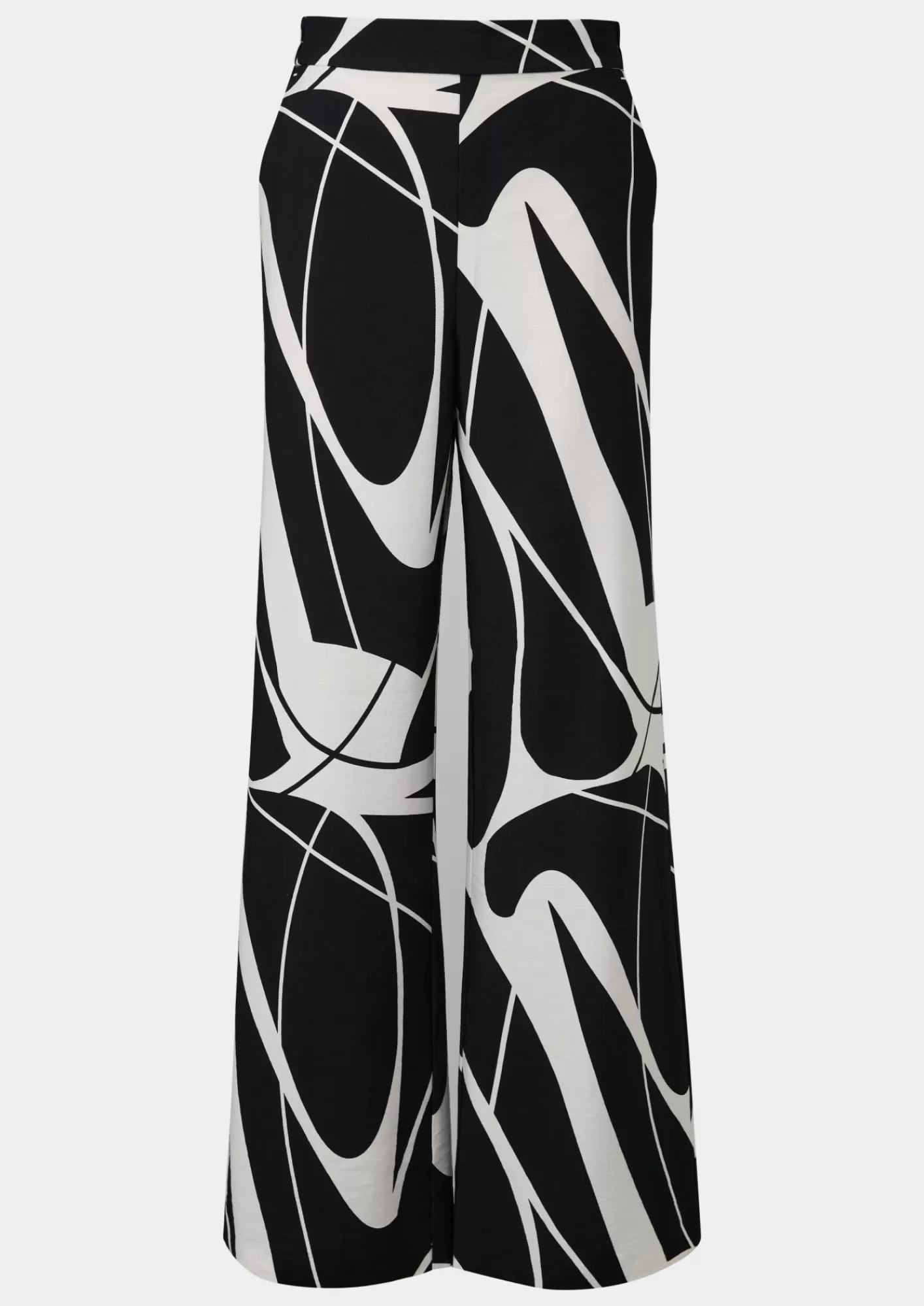 Shop Comma Gemusterte Palazzo-Hose Aus Viskosemix