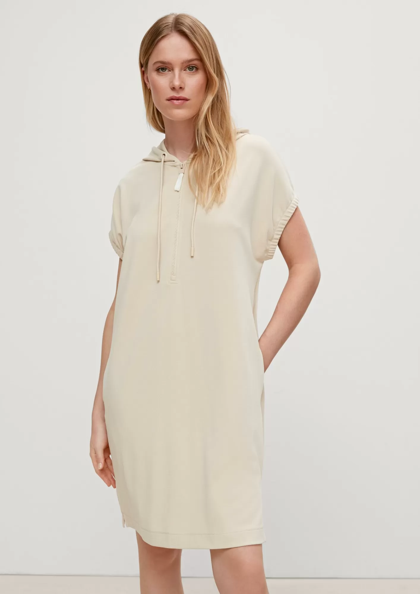 Sale Comma Hoodie-Kleid Aus Jersey