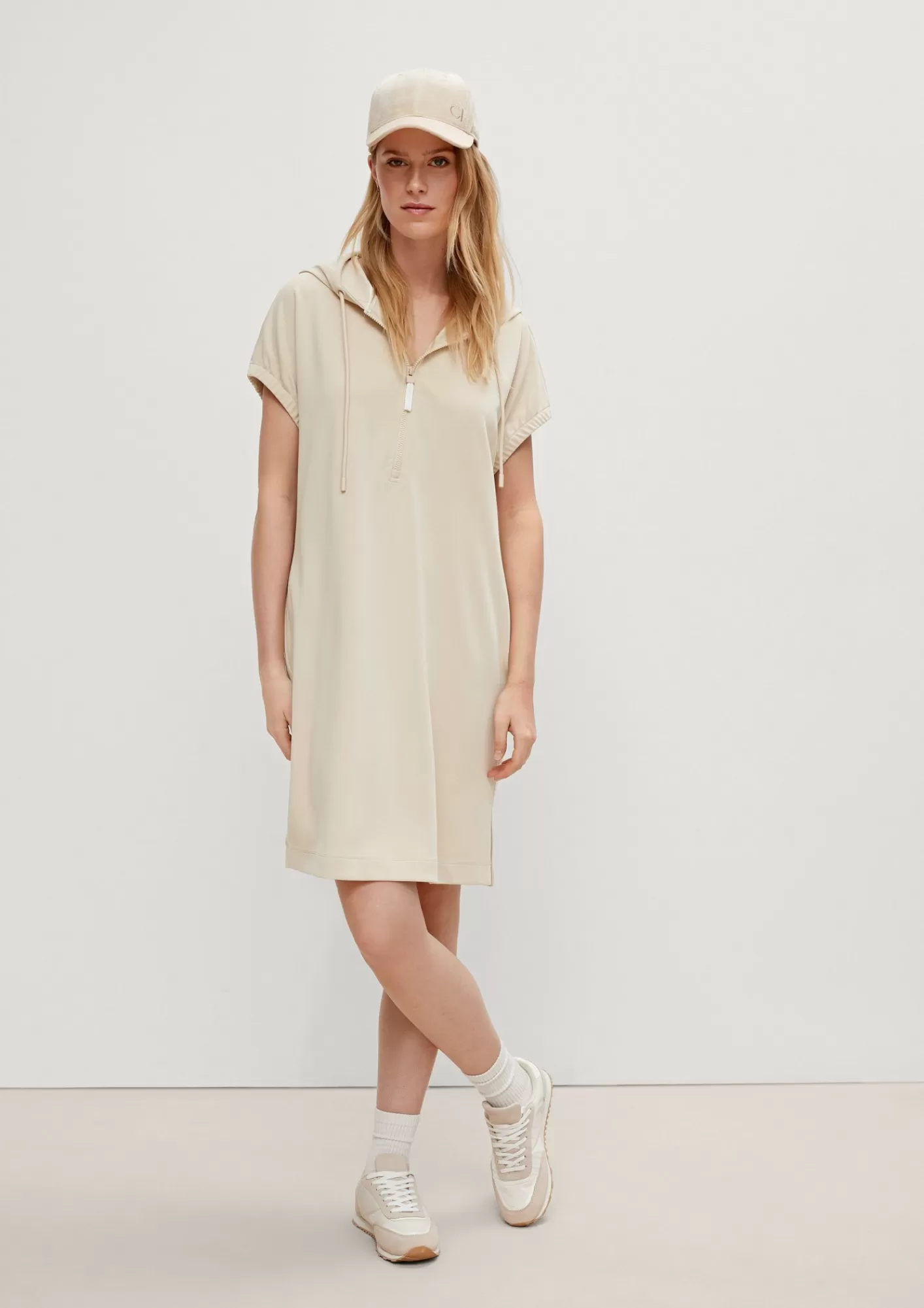 Sale Comma Hoodie-Kleid Aus Jersey