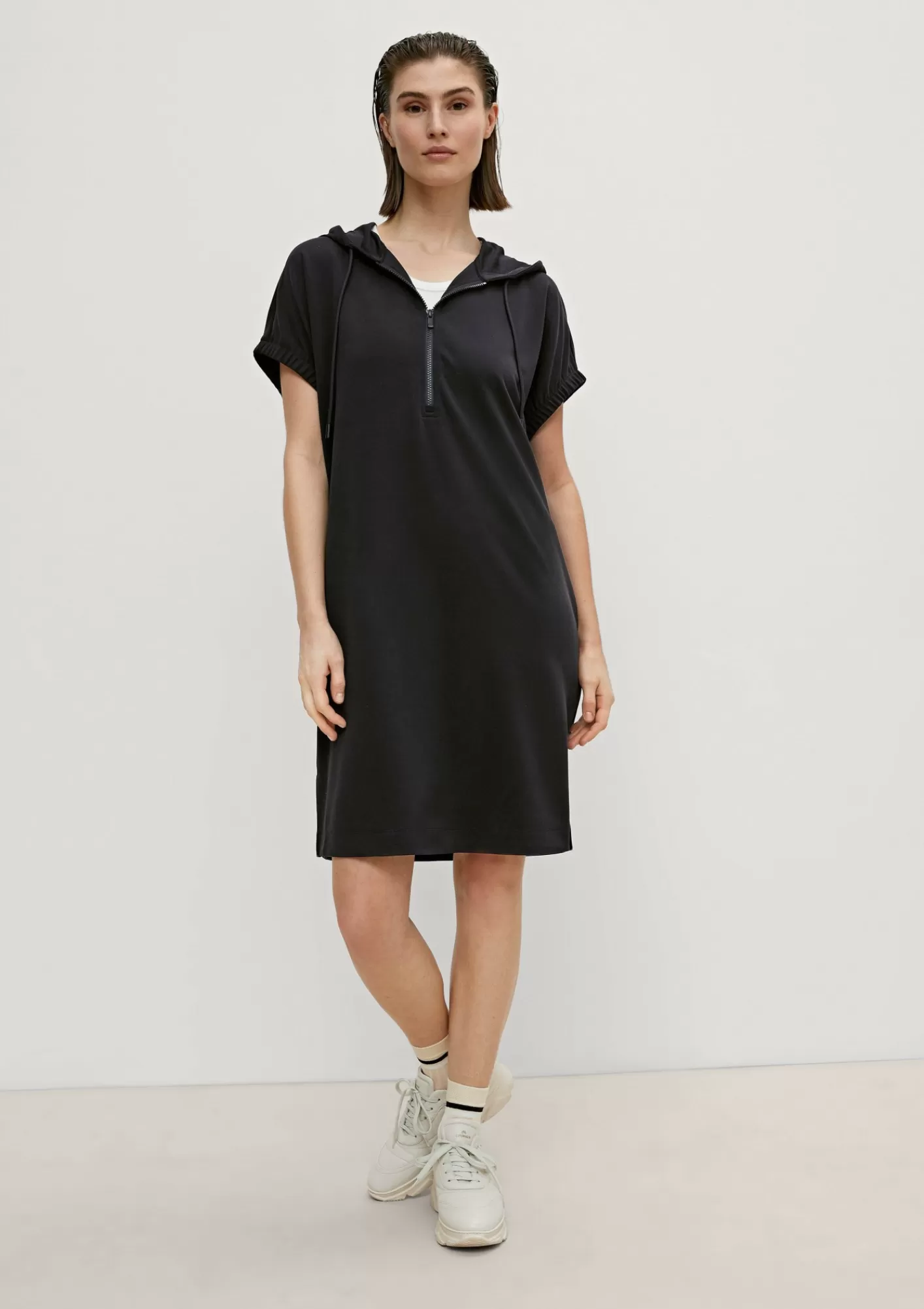 Shop Comma Hoodie-Kleid Aus Jersey