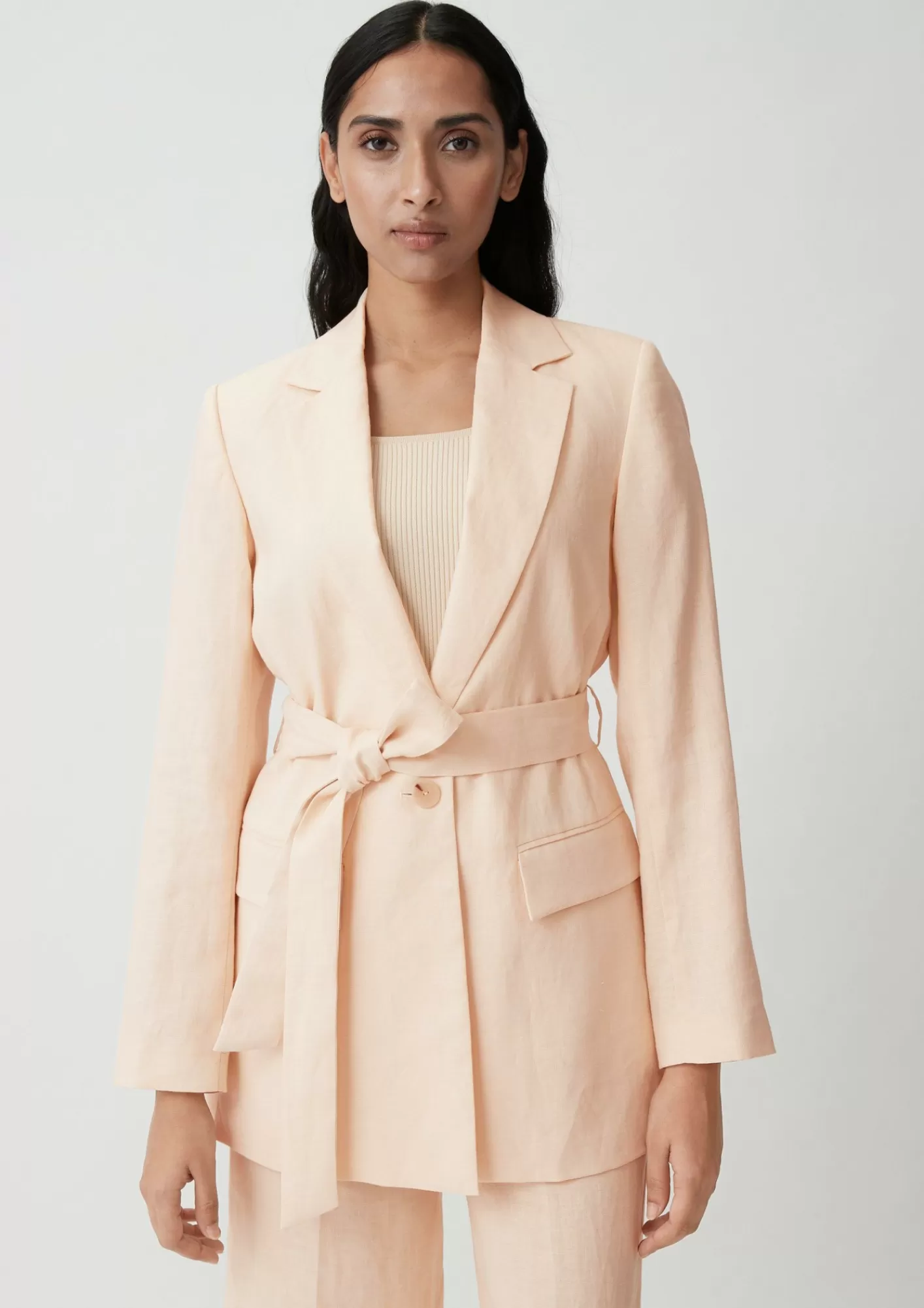 Discount Comma Indoor-Blazer Aus Leinen