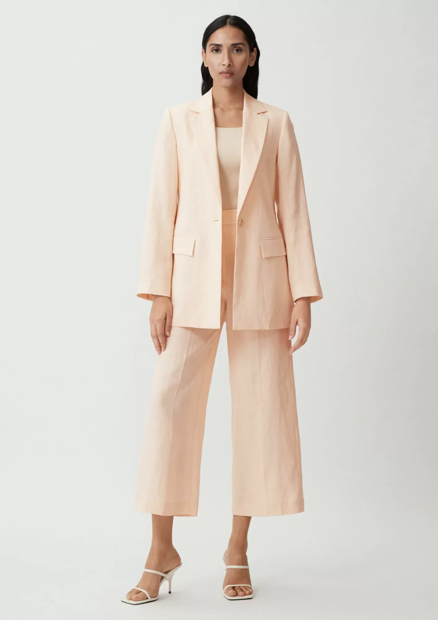 Discount Comma Indoor-Blazer Aus Leinen