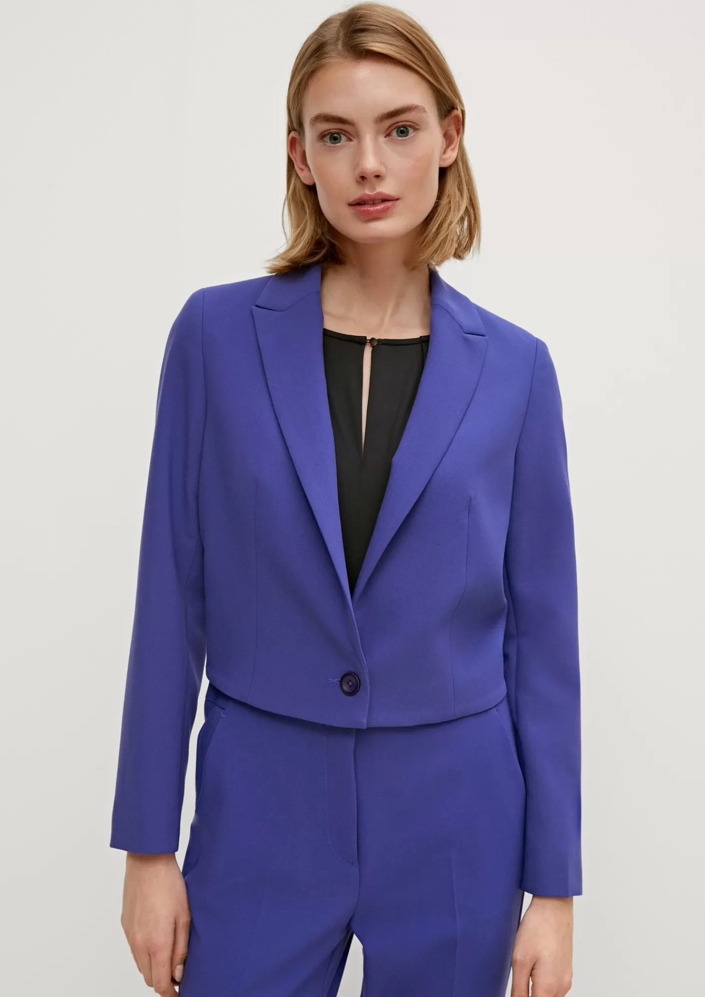 Best Sale Comma Indoor-Blazer Im Cropped Fit
