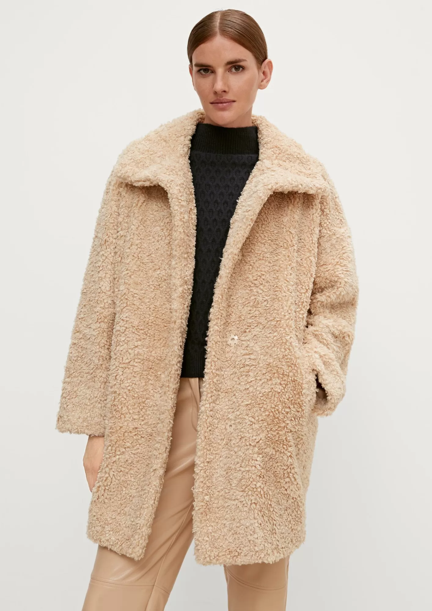 Cheap Comma Jacke Aus Teddyplusch
