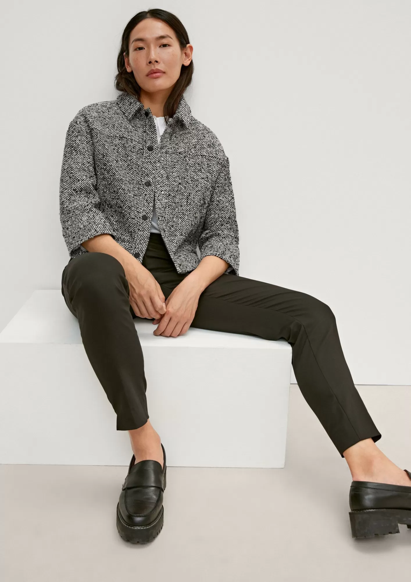 Discount Comma Jacke Im Boxy-Stil