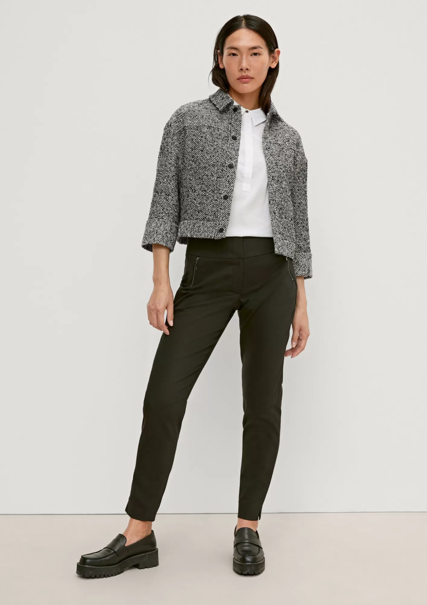 Discount Comma Jacke Im Boxy-Stil