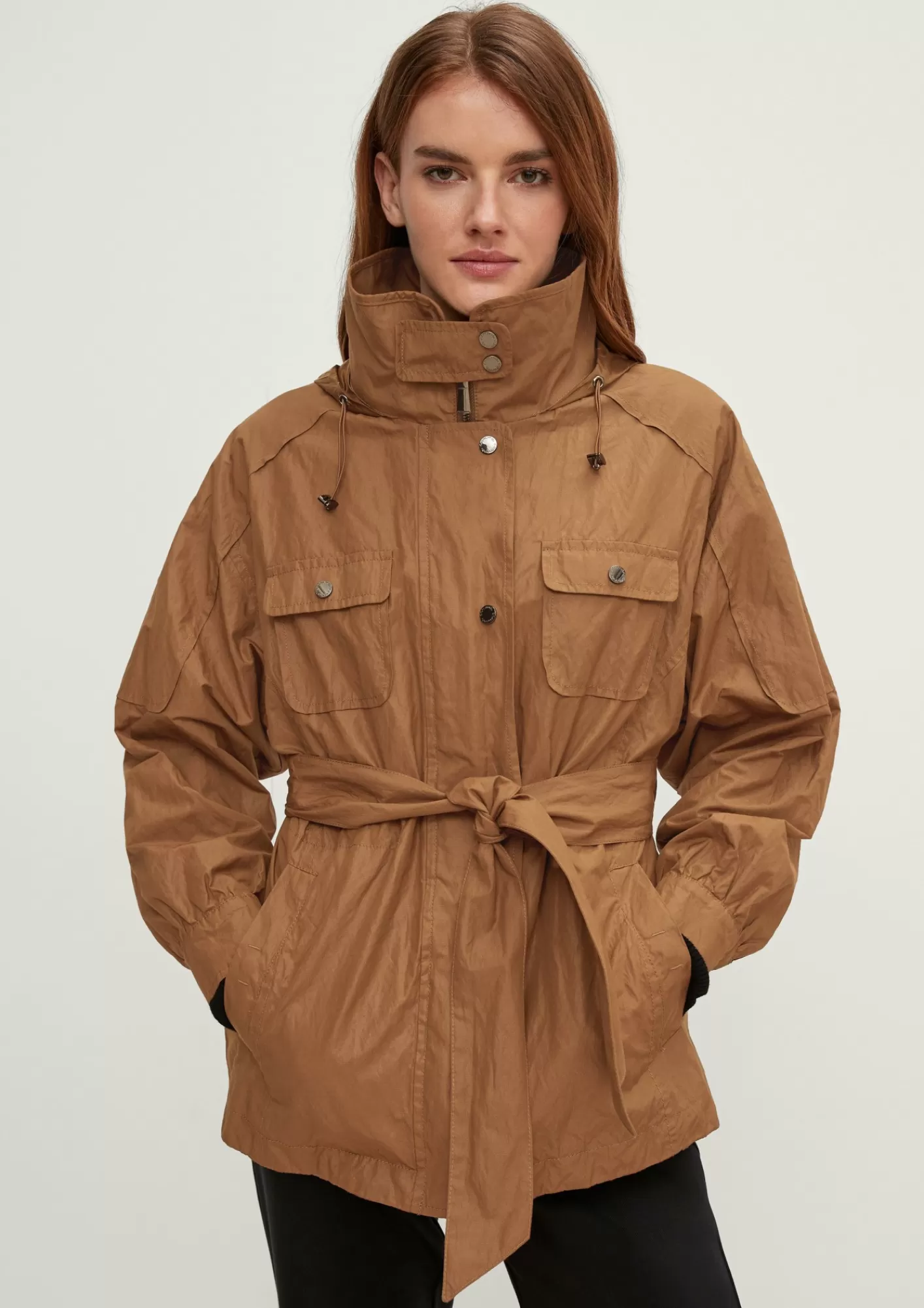 Fashion Comma Jacke Mit Bindegurtel