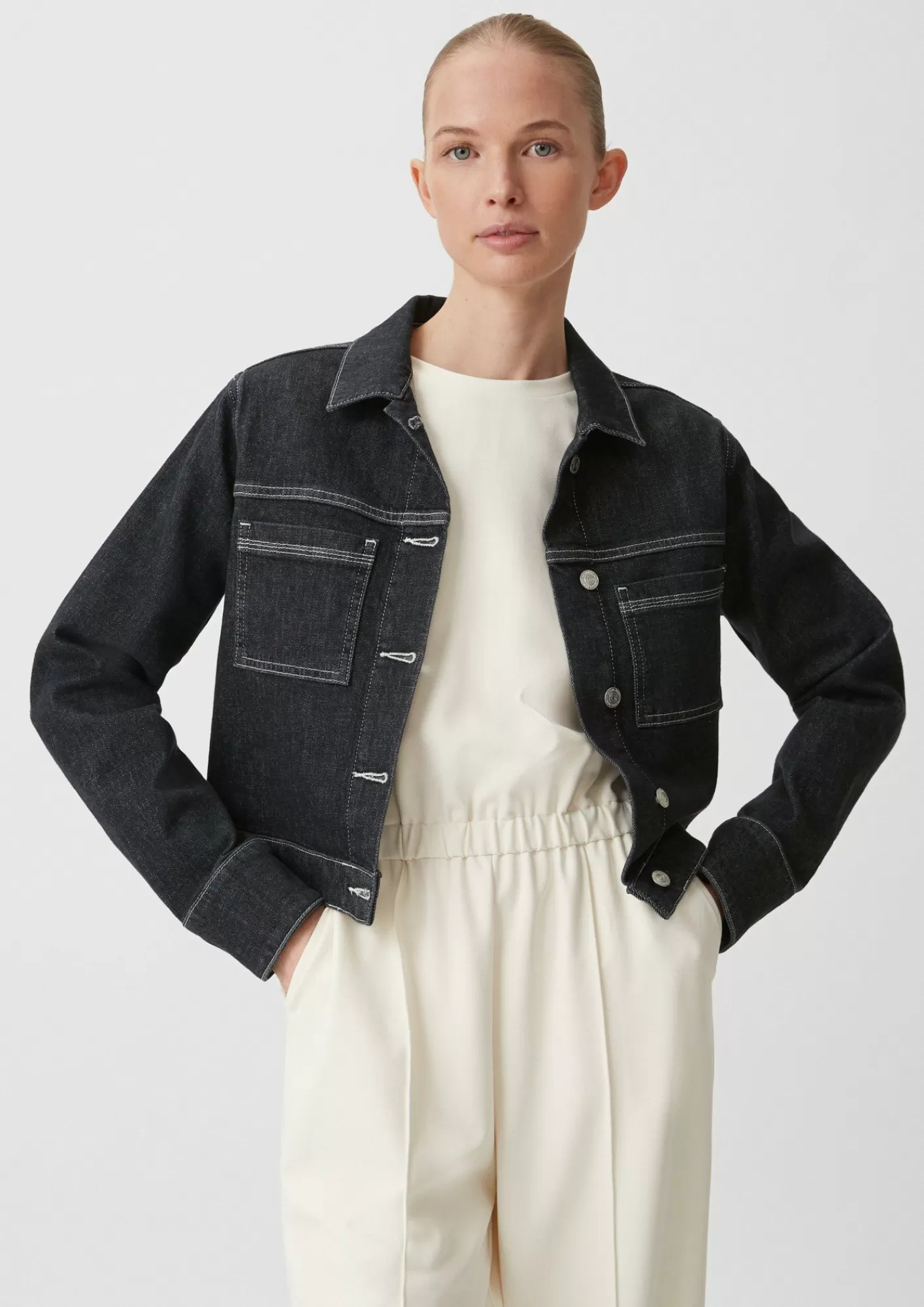 Store Comma Jeansjacke Im Boxy Fit