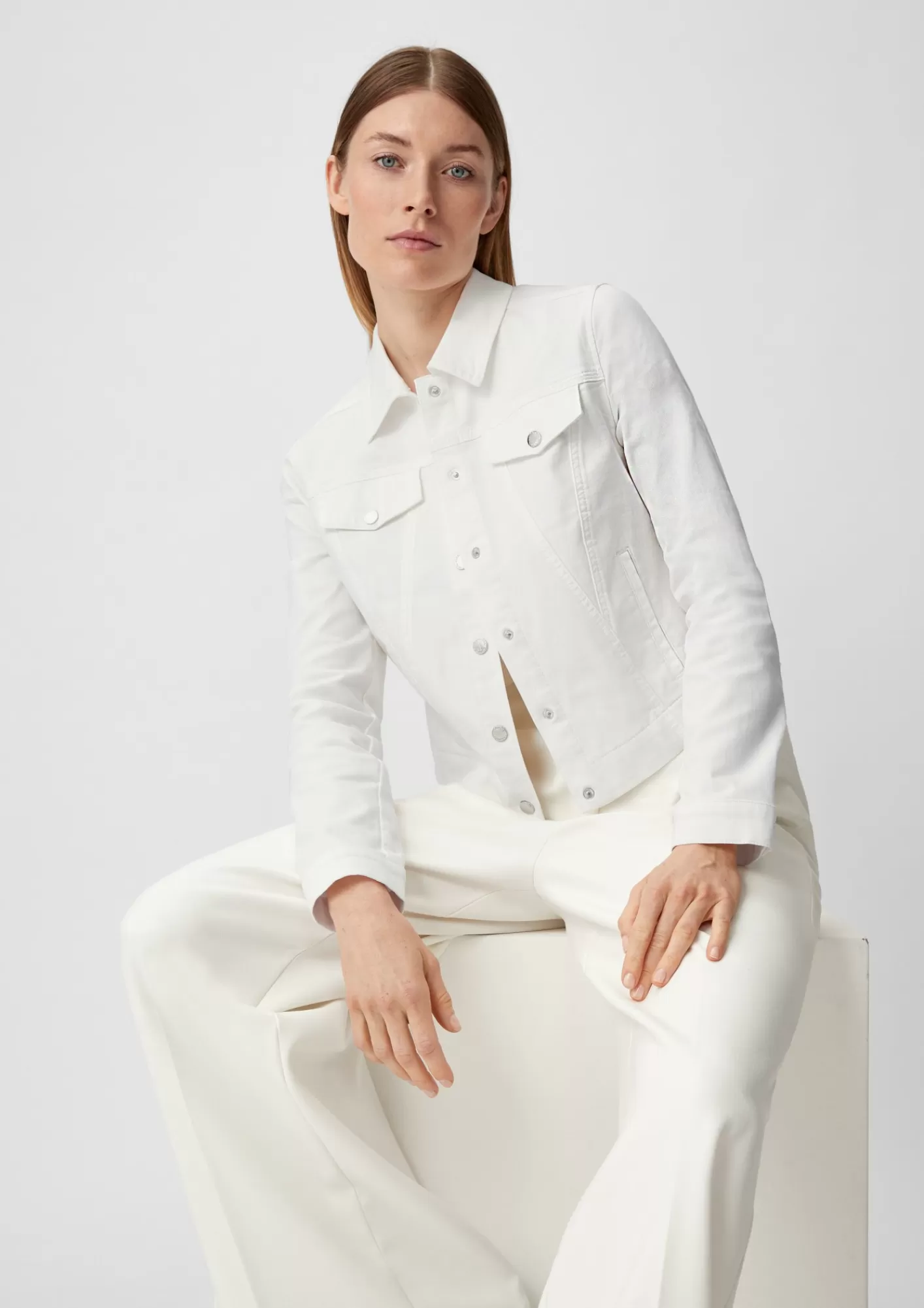 Cheap Comma Jeansjacke Mit Kentkragen