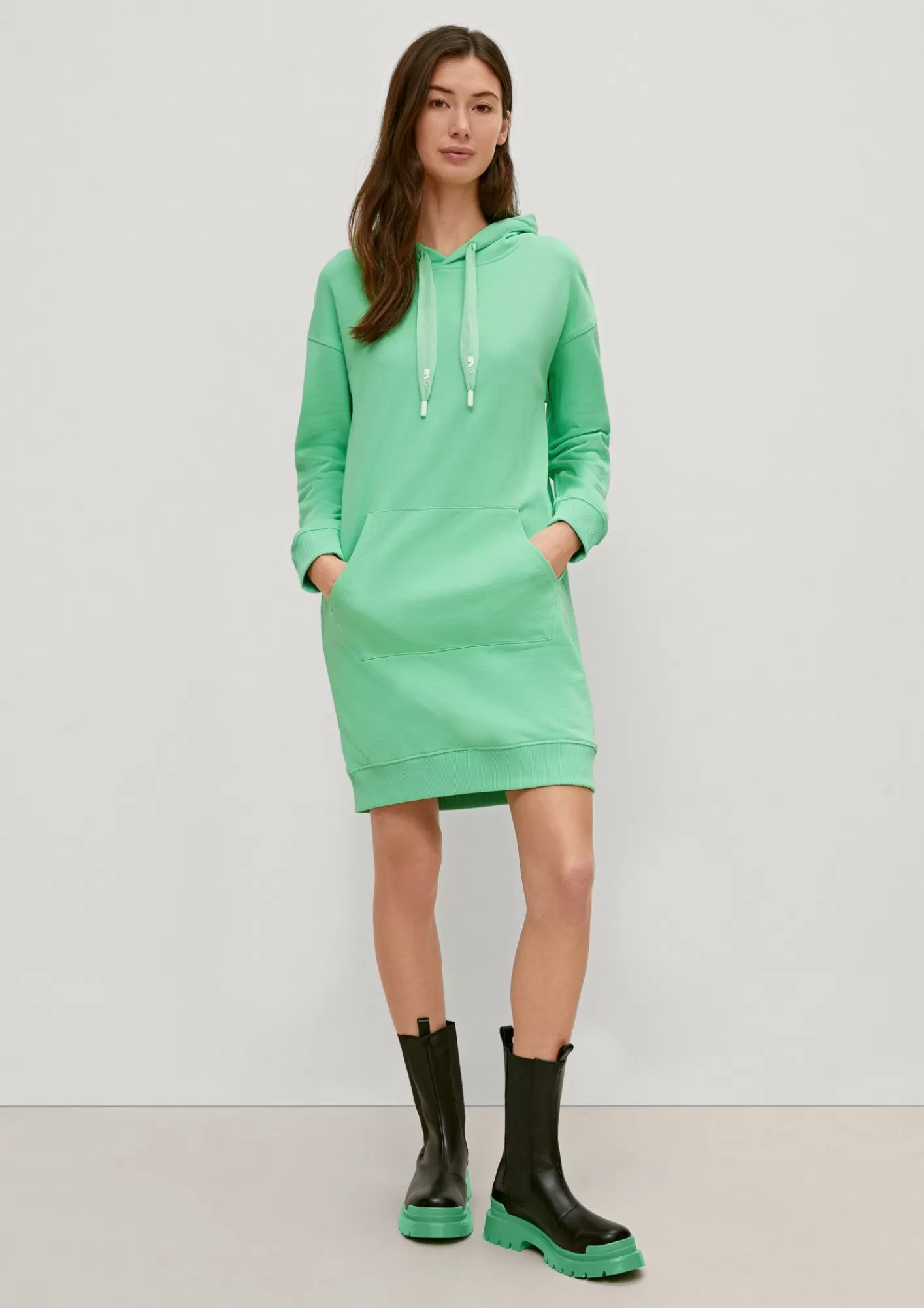 Cheap Comma Kapuzenkleid Aus Jersey