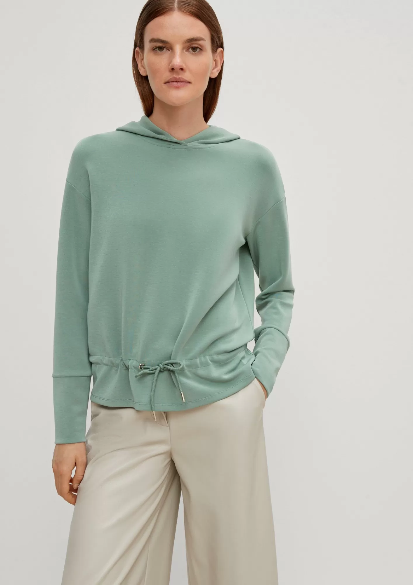 Store Comma Kapuzenpullover Aus Modalmix