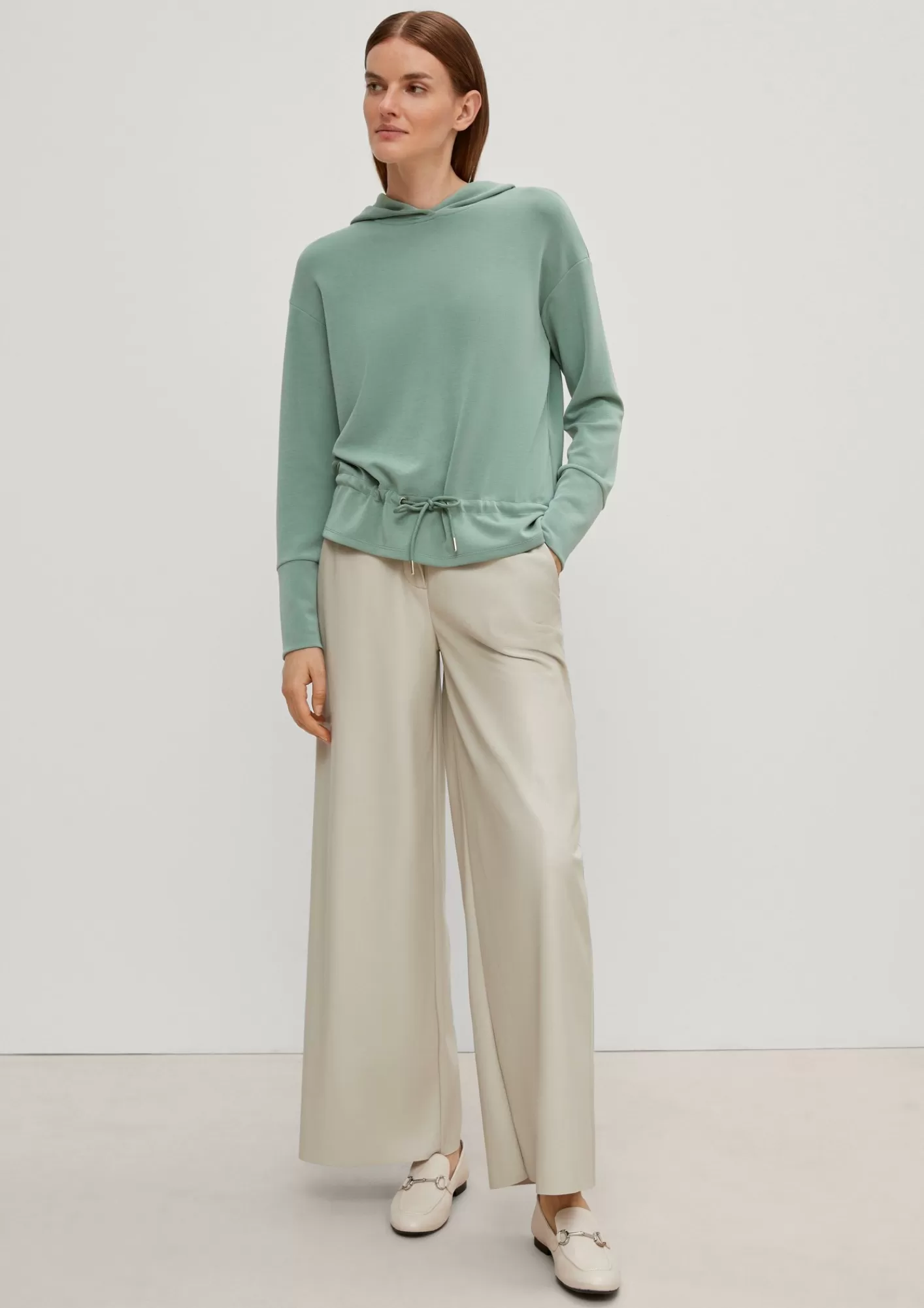 Store Comma Kapuzenpullover Aus Modalmix