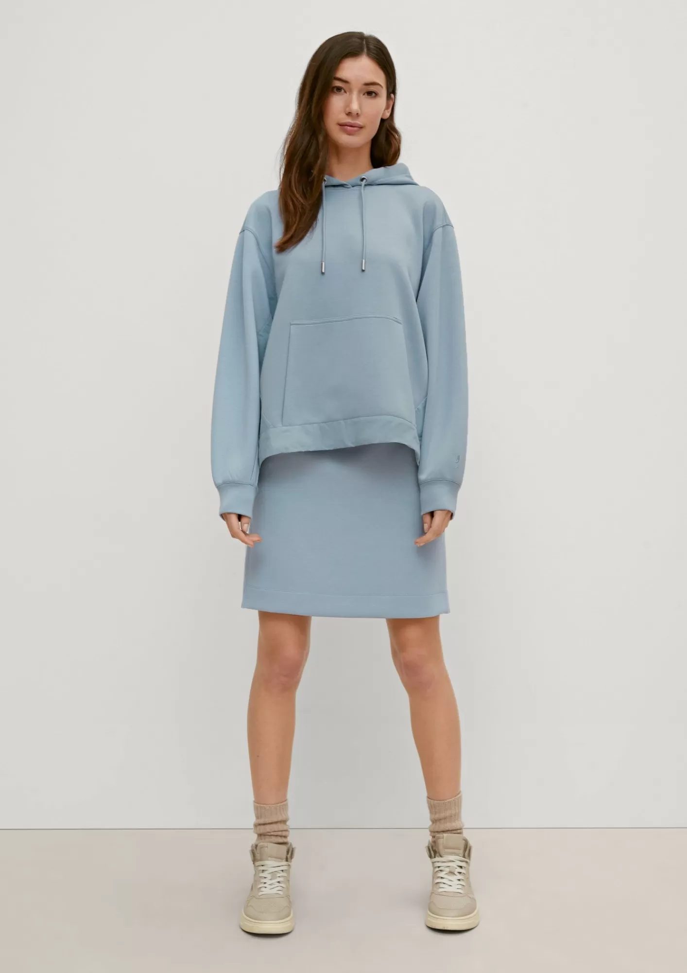 New Comma Kapuzensweatshirt Im Fabricmix
