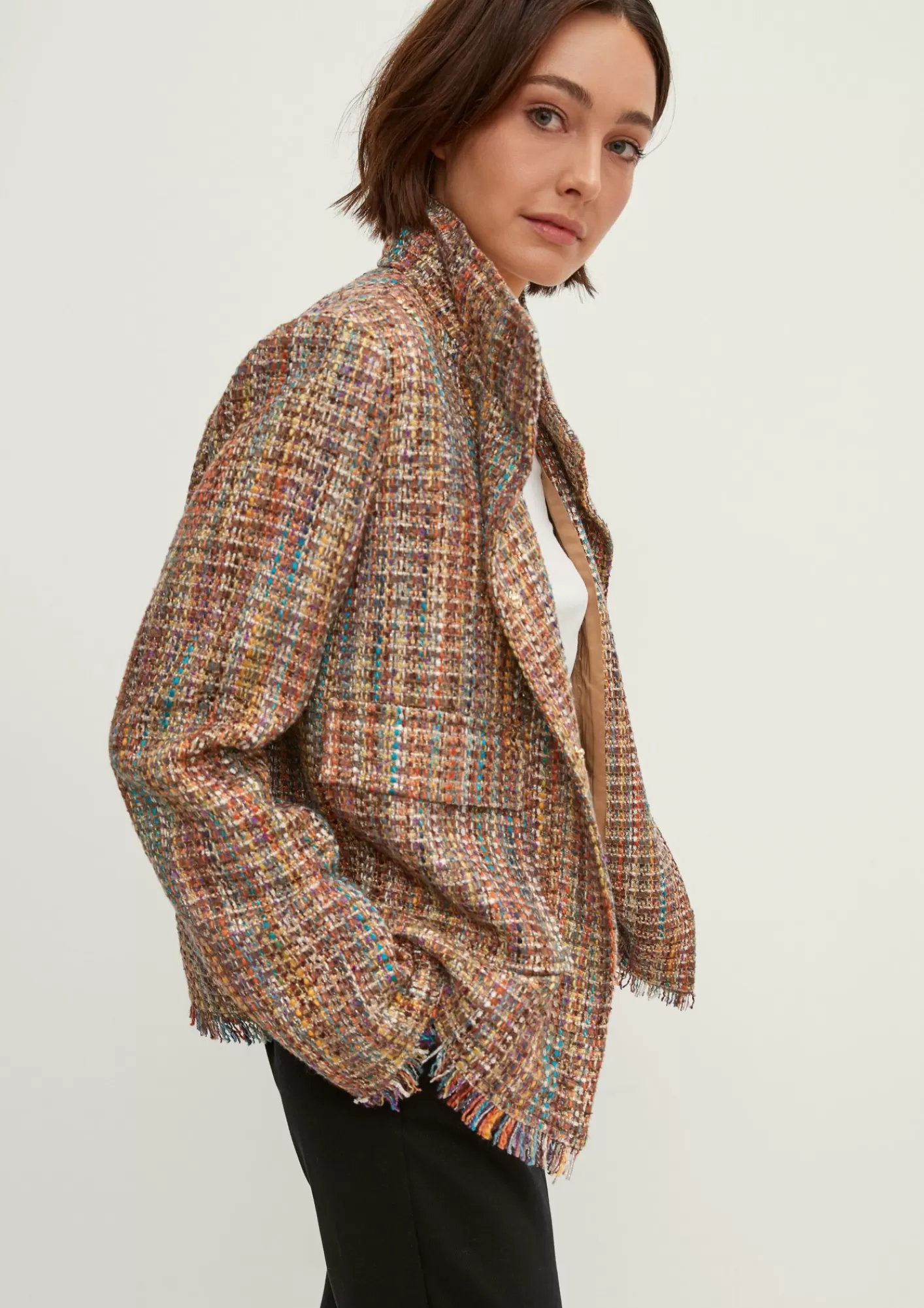 Discount Comma Klassische Jacke Mit Stehkragen