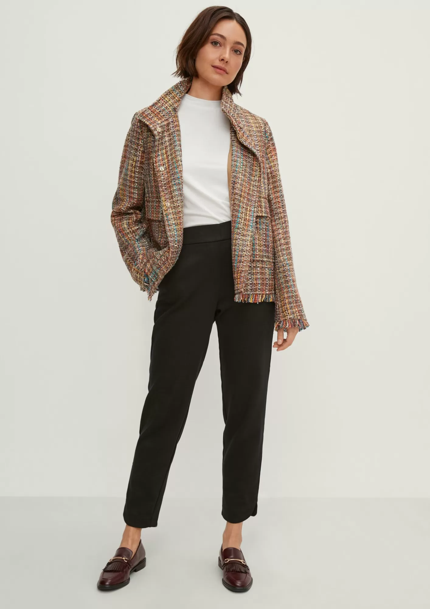 Discount Comma Klassische Jacke Mit Stehkragen