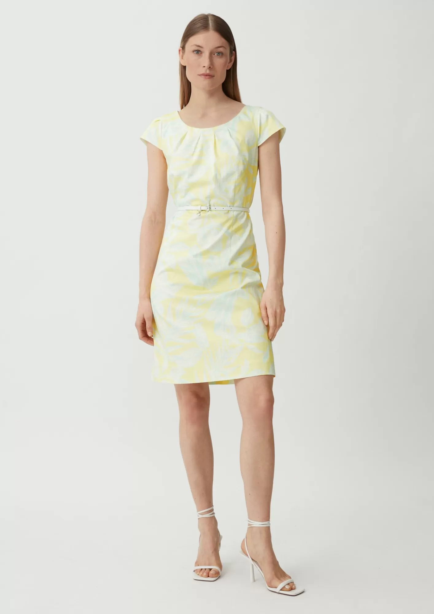 Outlet Comma Kleid Aus Baumwollstretch