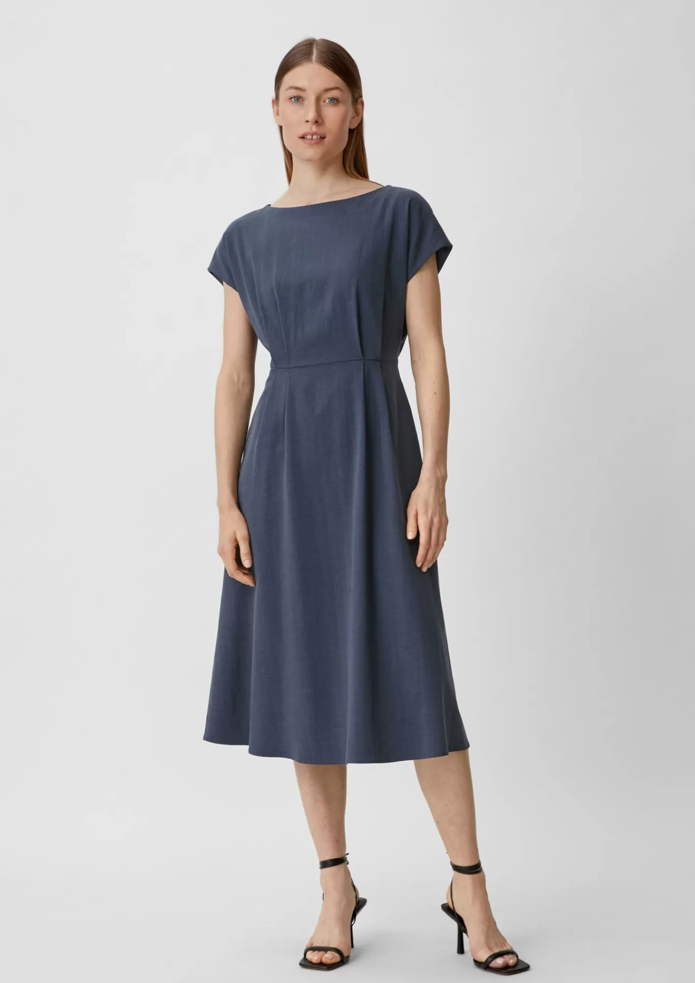 Store Comma Kleid Aus Leinenmix