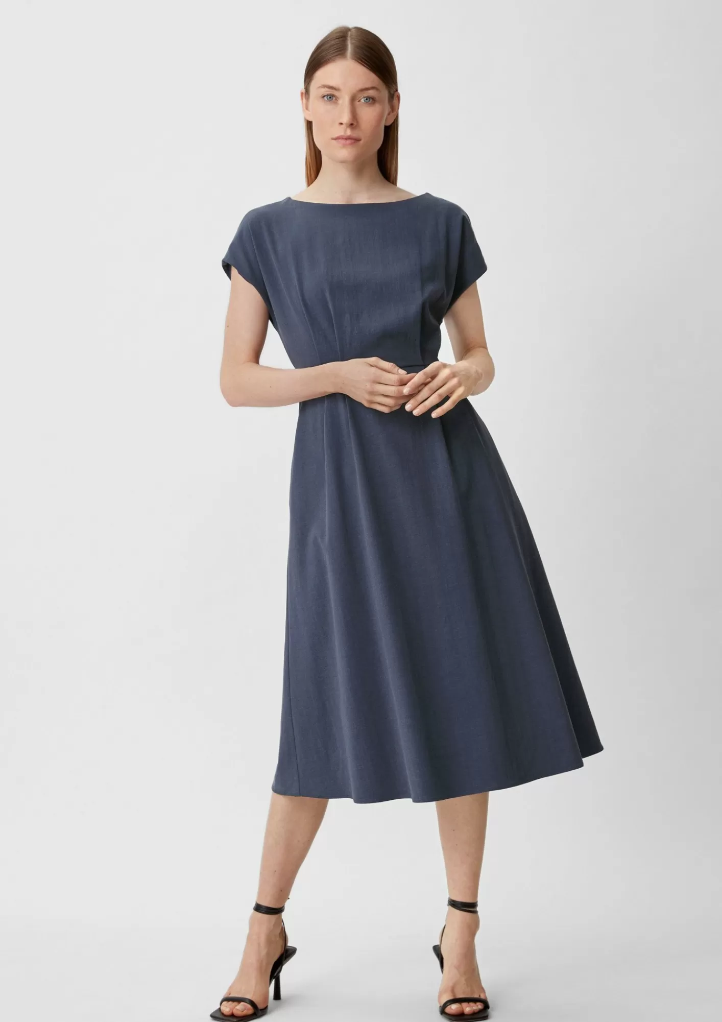 Store Comma Kleid Aus Leinenmix