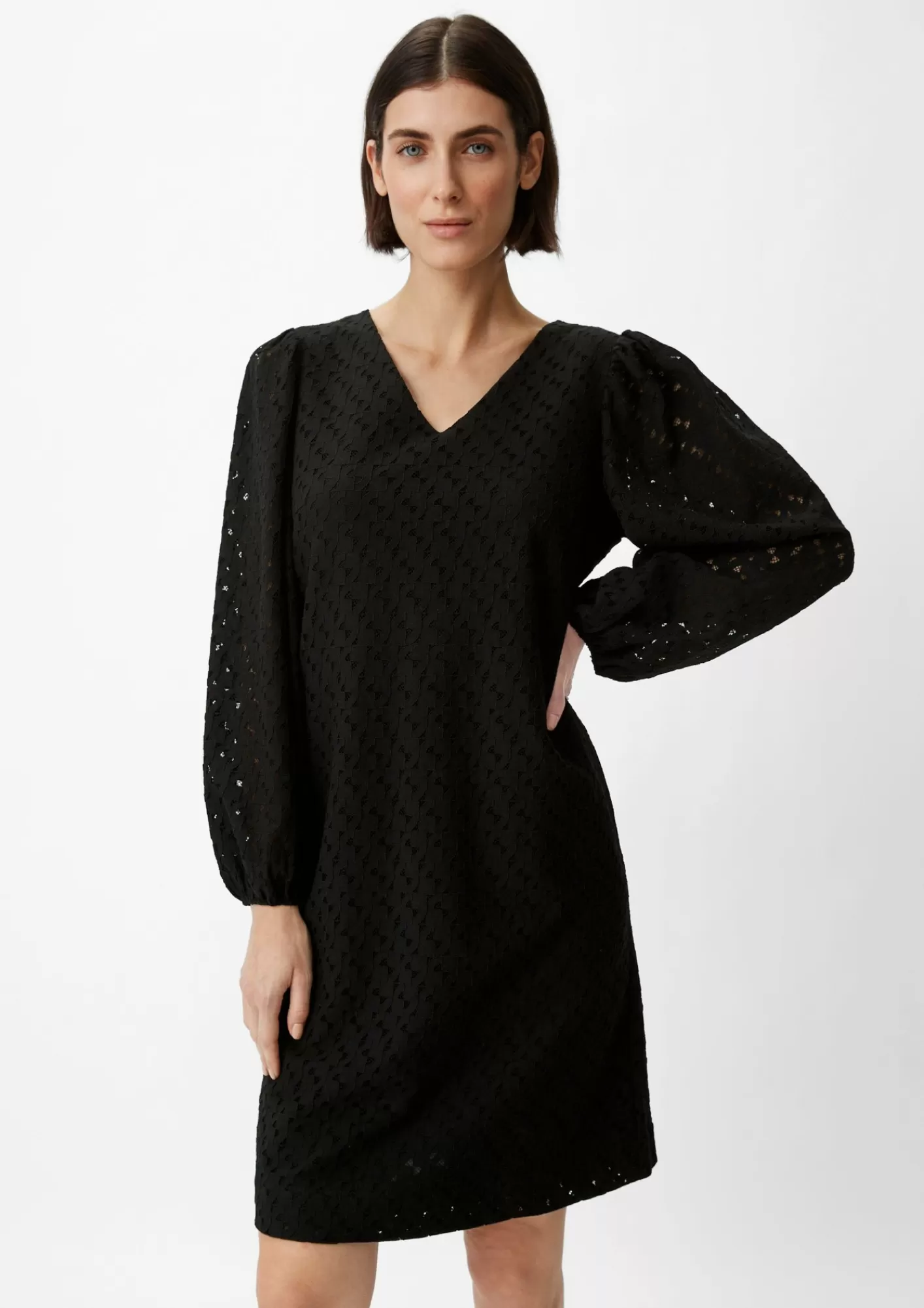 Cheap Comma Kleid Aus Lochspitze