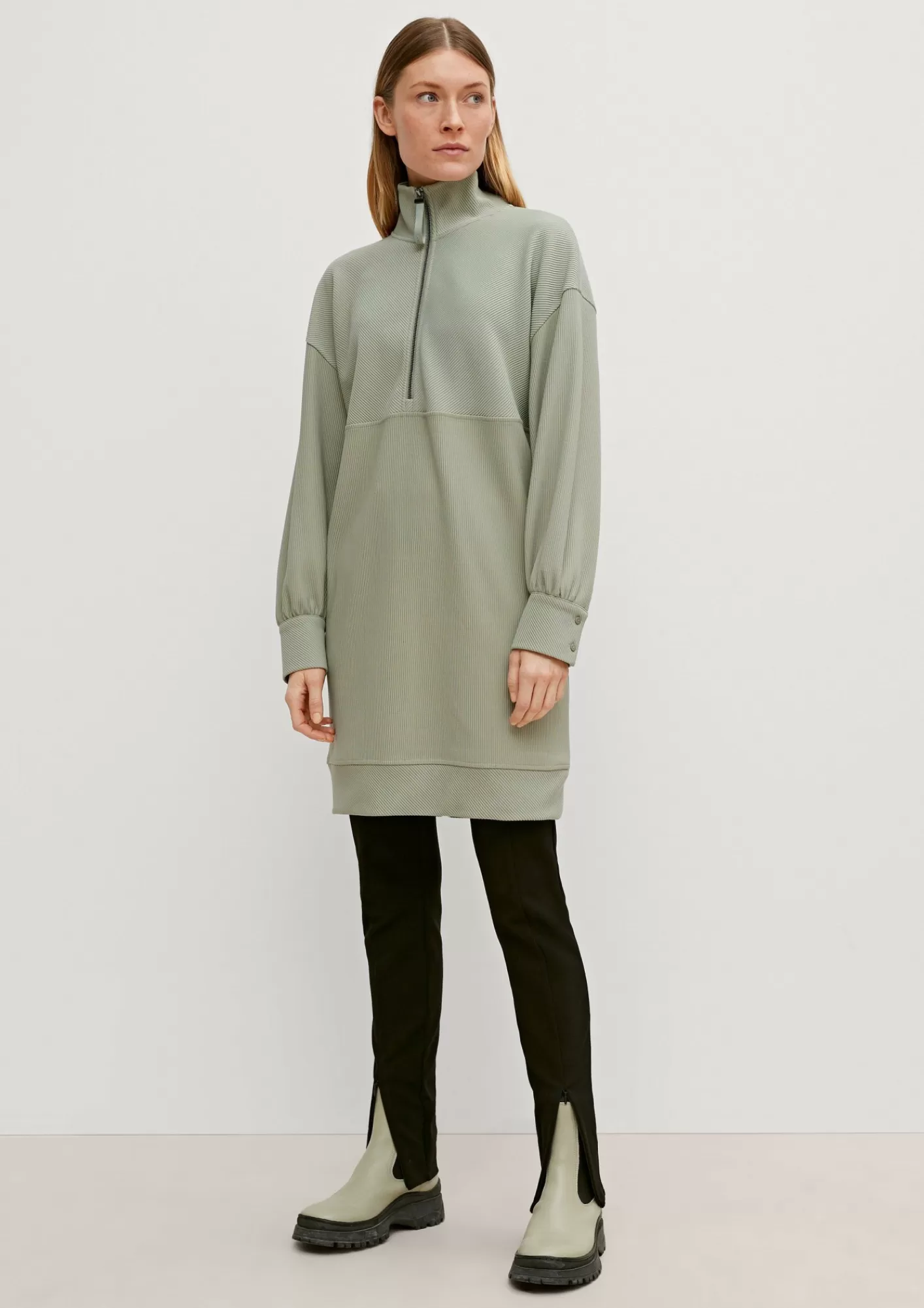 Store Comma Kleid Aus Ottoman Jersey